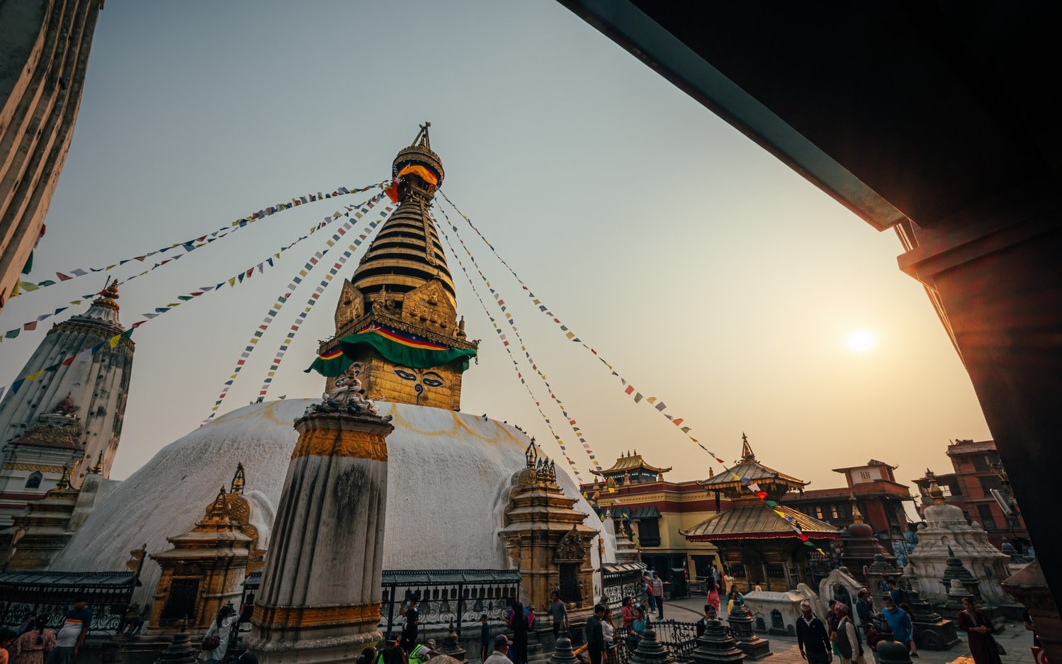The Golden Hour Journey: Swayambhunath and the City of Lights