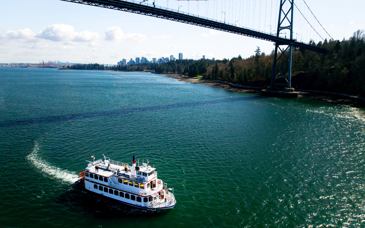 Sailing Vancouver Harbour, where city skylines meet mountains and open water views