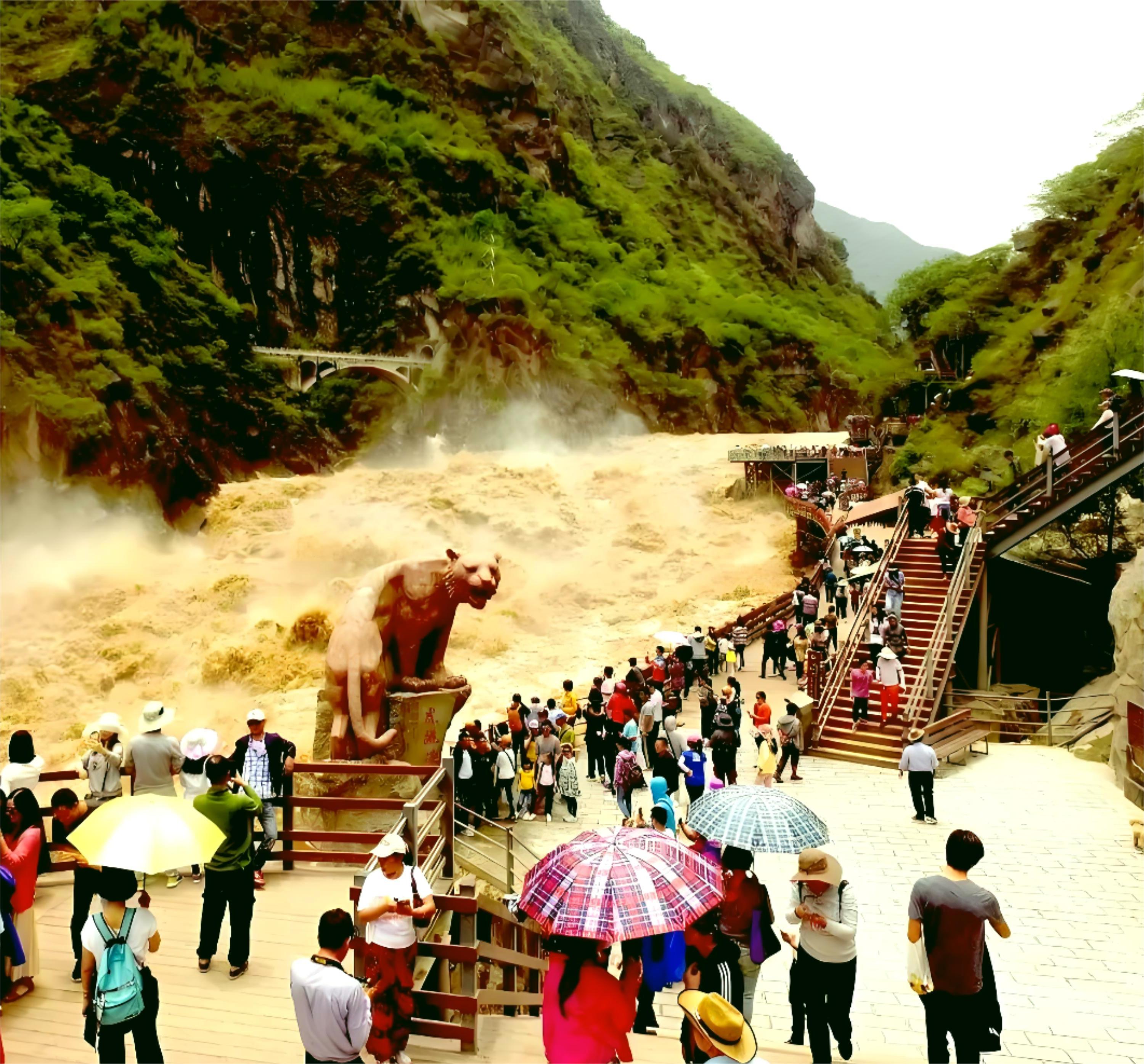 Private Guided Day Tour from Lijiang: First Bend of the Yangtze River, Tiger Leaping Gorge, Shigu Town