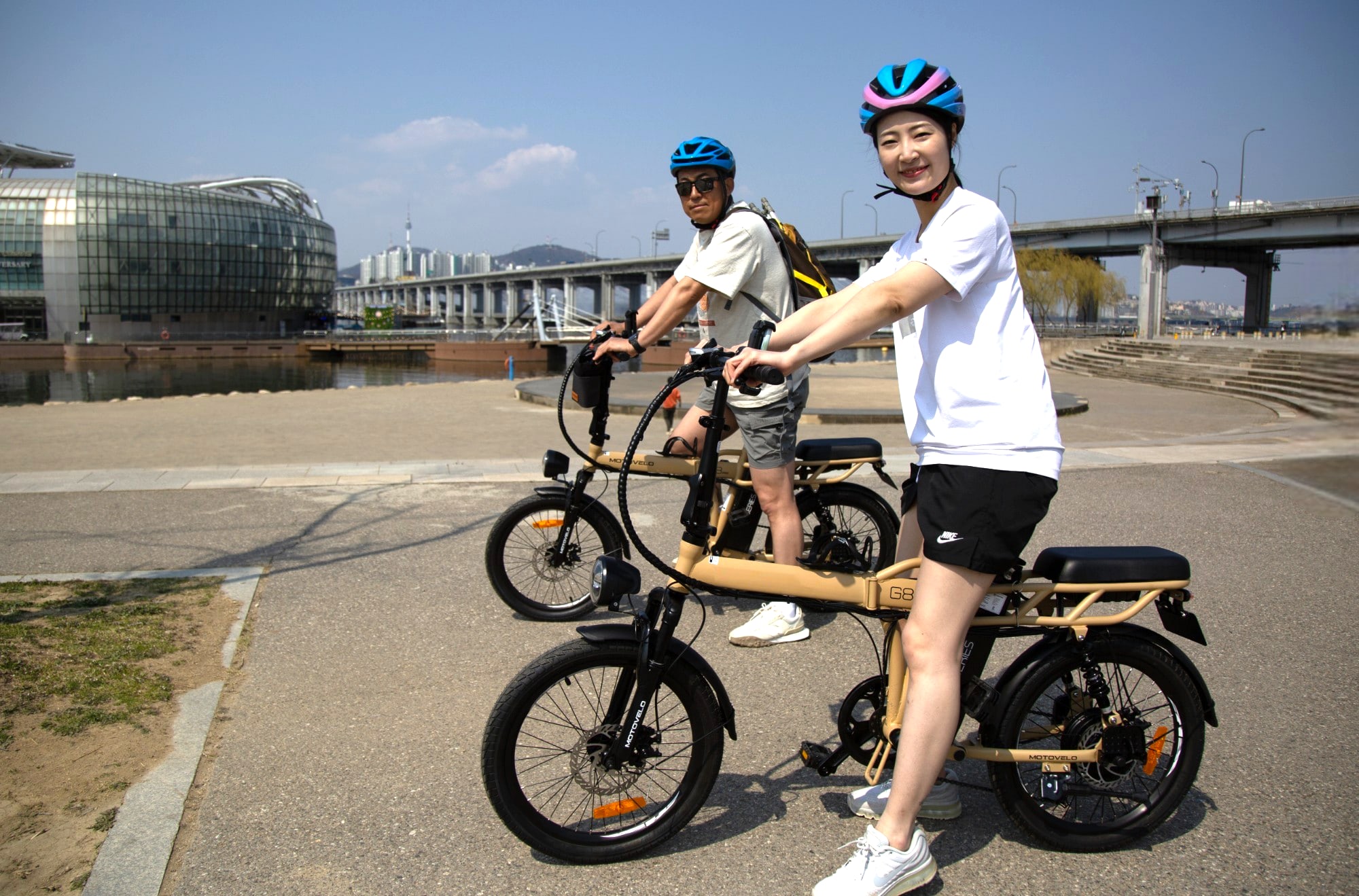 首爾漢江自行車道ENKO電動自行車騎行