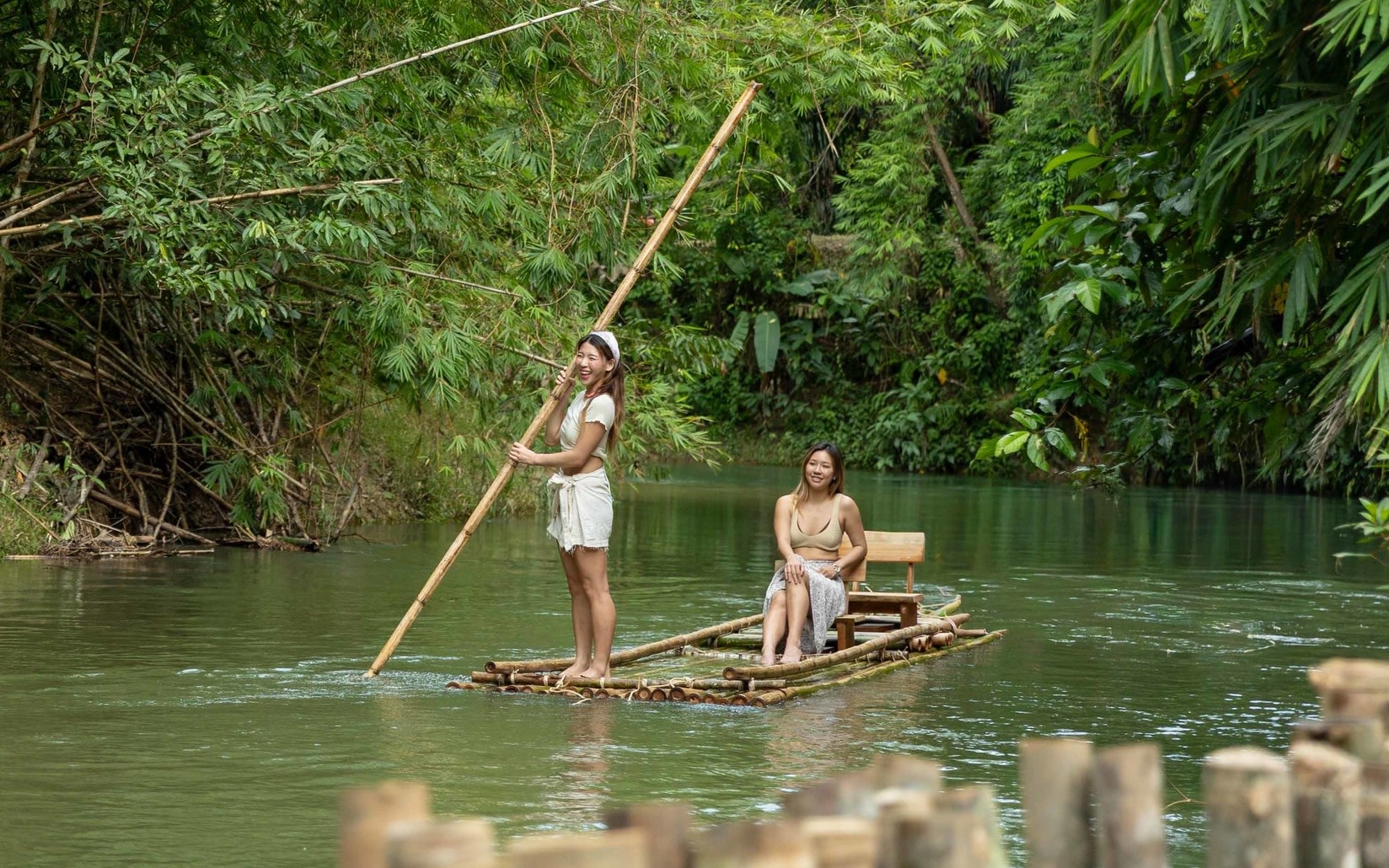 Manoot Bamboo rafting at Khao Lak in Phang Nga