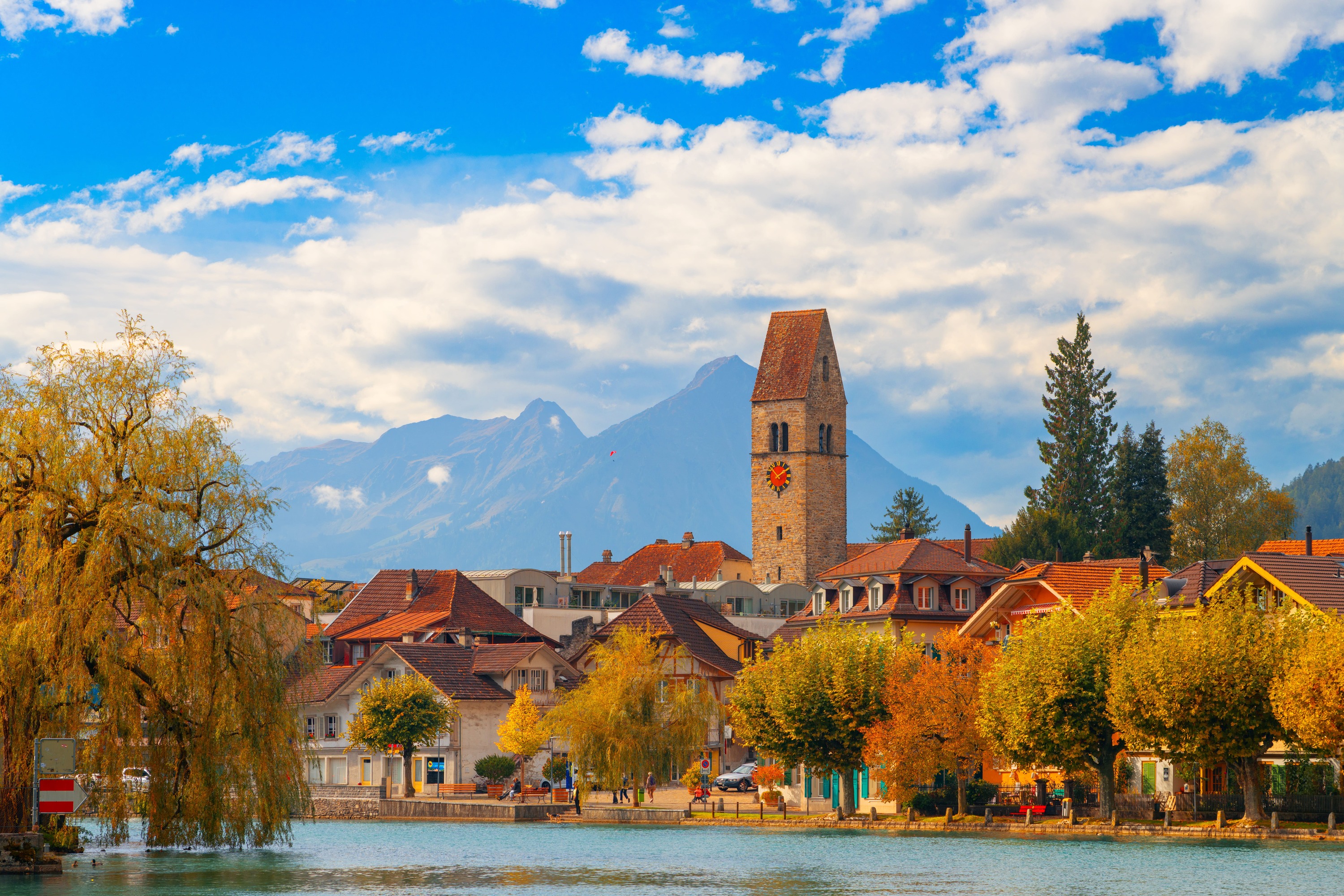 Take in postcard-perfect views of snow-capped peaks framing Interlaken’s scenic streets