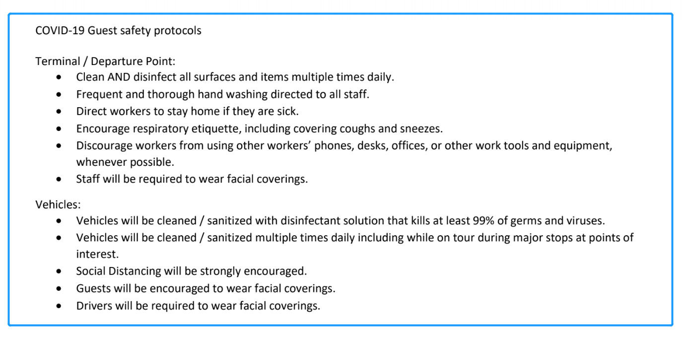 COVID-19 Safety Protocols