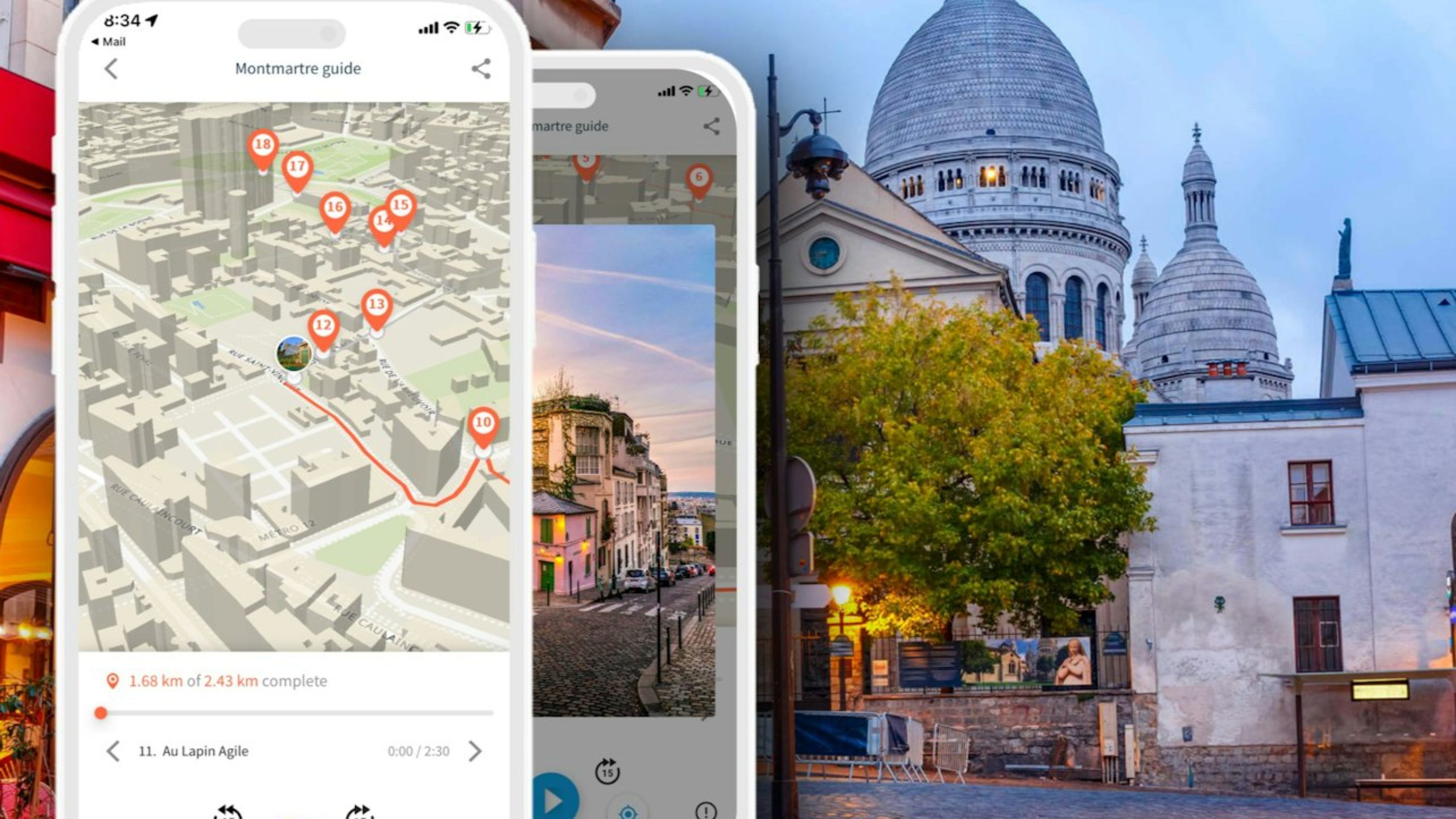 蒙馬特 (Montmartre)  徒步之旅，由 TouringBee 語音導覽