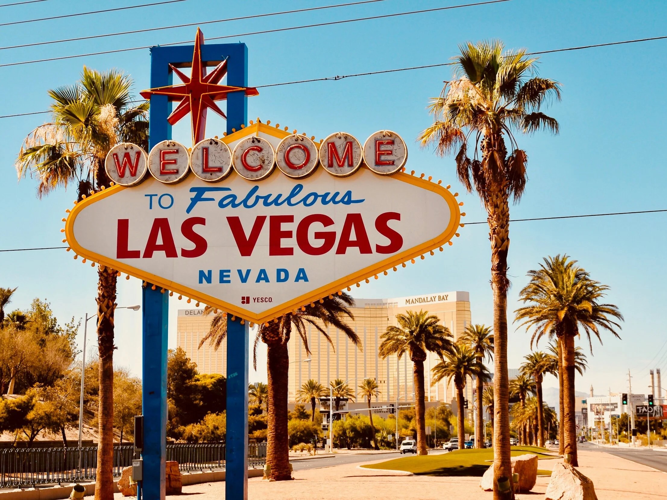 Strike your best pose at the iconic Welcome to Fabulous Las Vegas sign stop