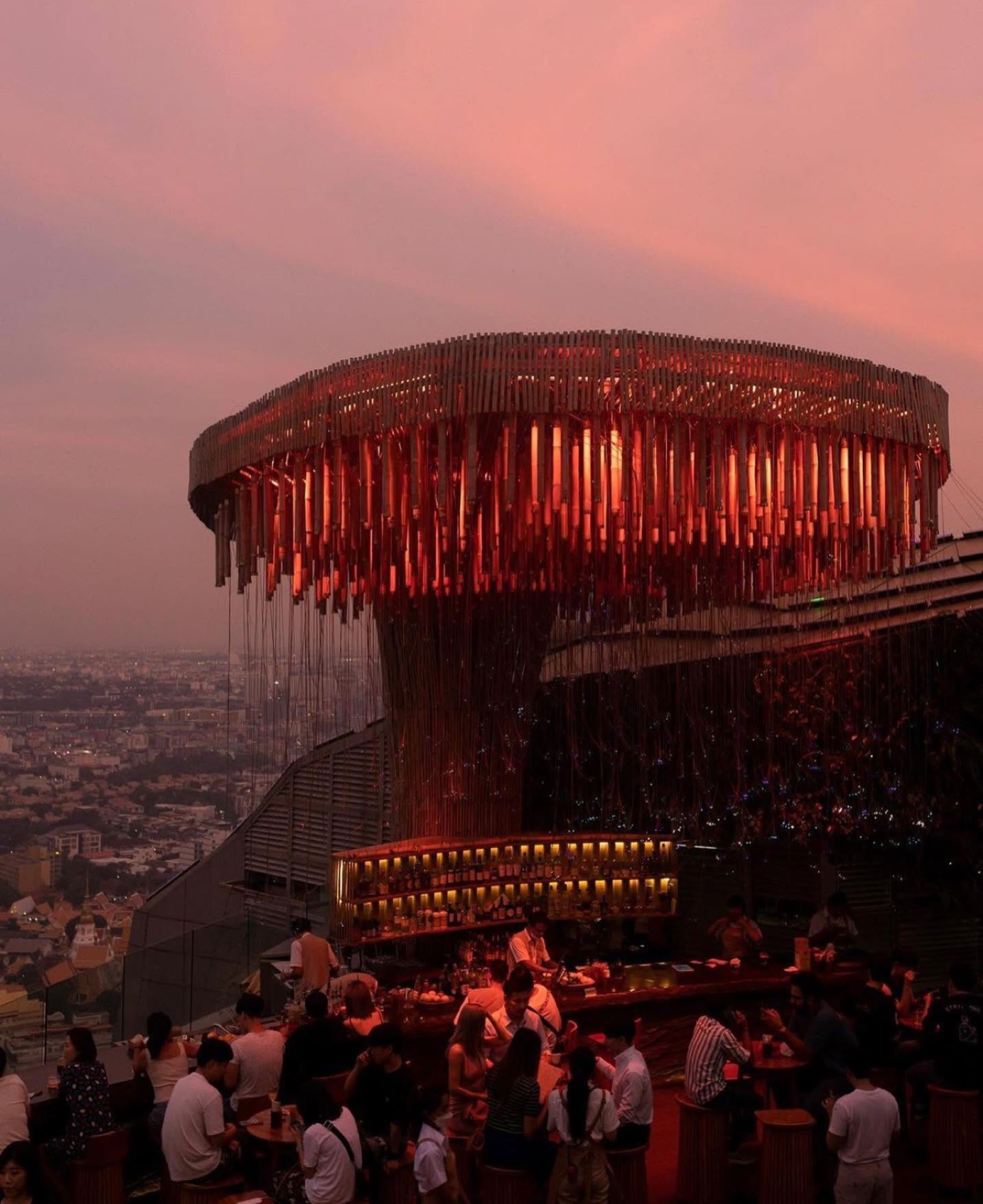 Bangkok: Tichuca Rooftop Bar Skip-the-Line & Pick-up Service