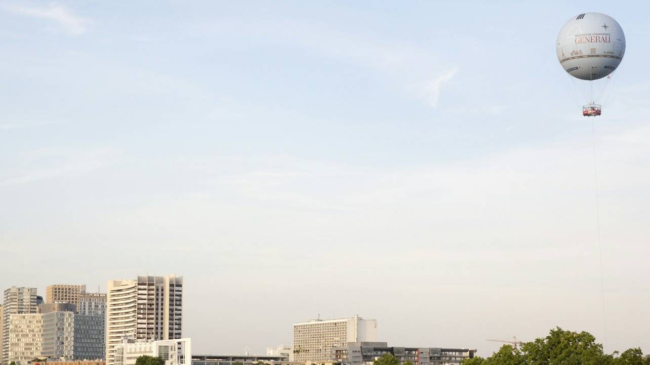 Feel on top of the world as you float above Paris with unbeatable views of its skyline