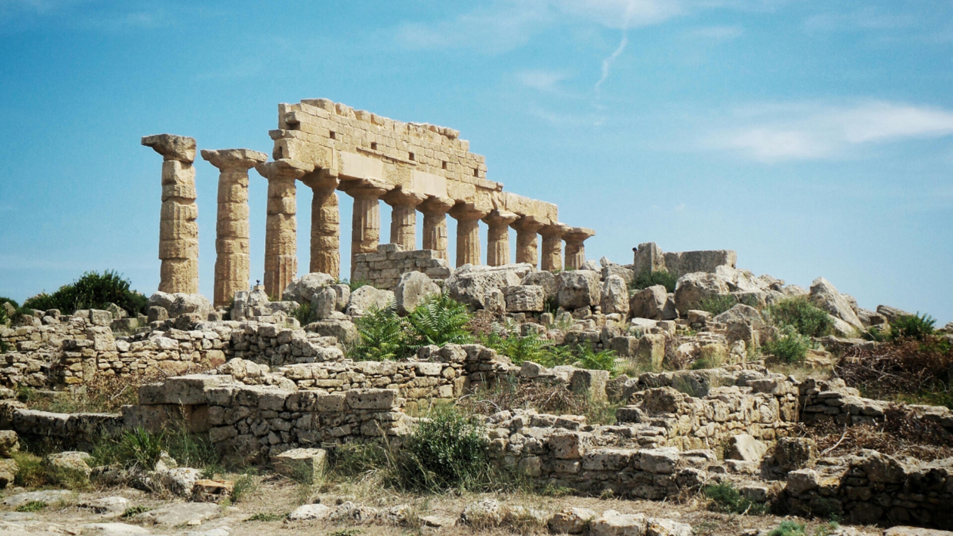 Massive ancient temples of Selinunte, some of the largest in the ancient world
