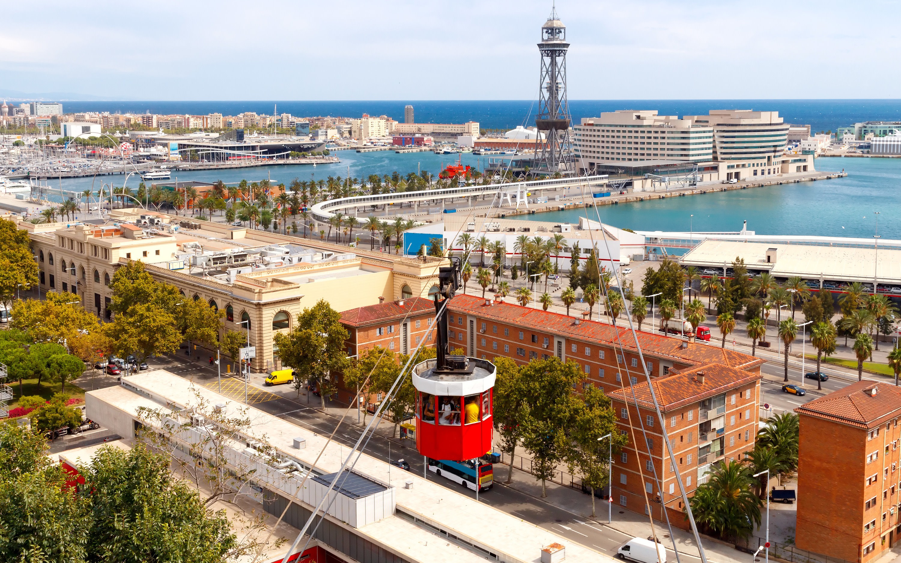 One-way cable car ticket from Montjuic Mountain in Barcelona