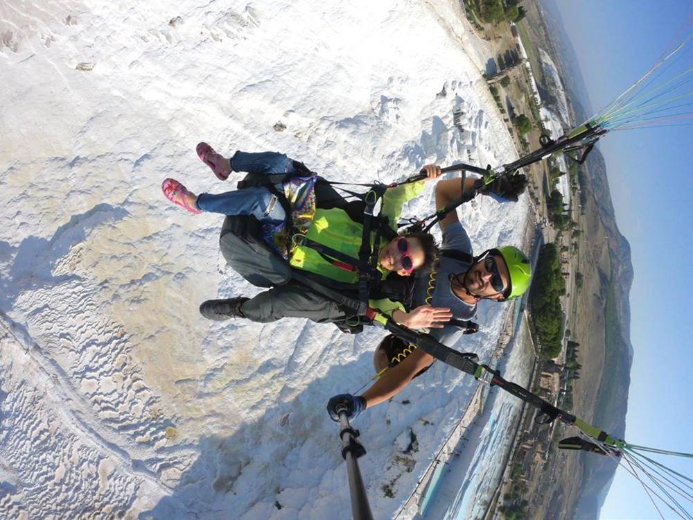 棉花堡雙人滑翔傘體驗（含飯店接送）