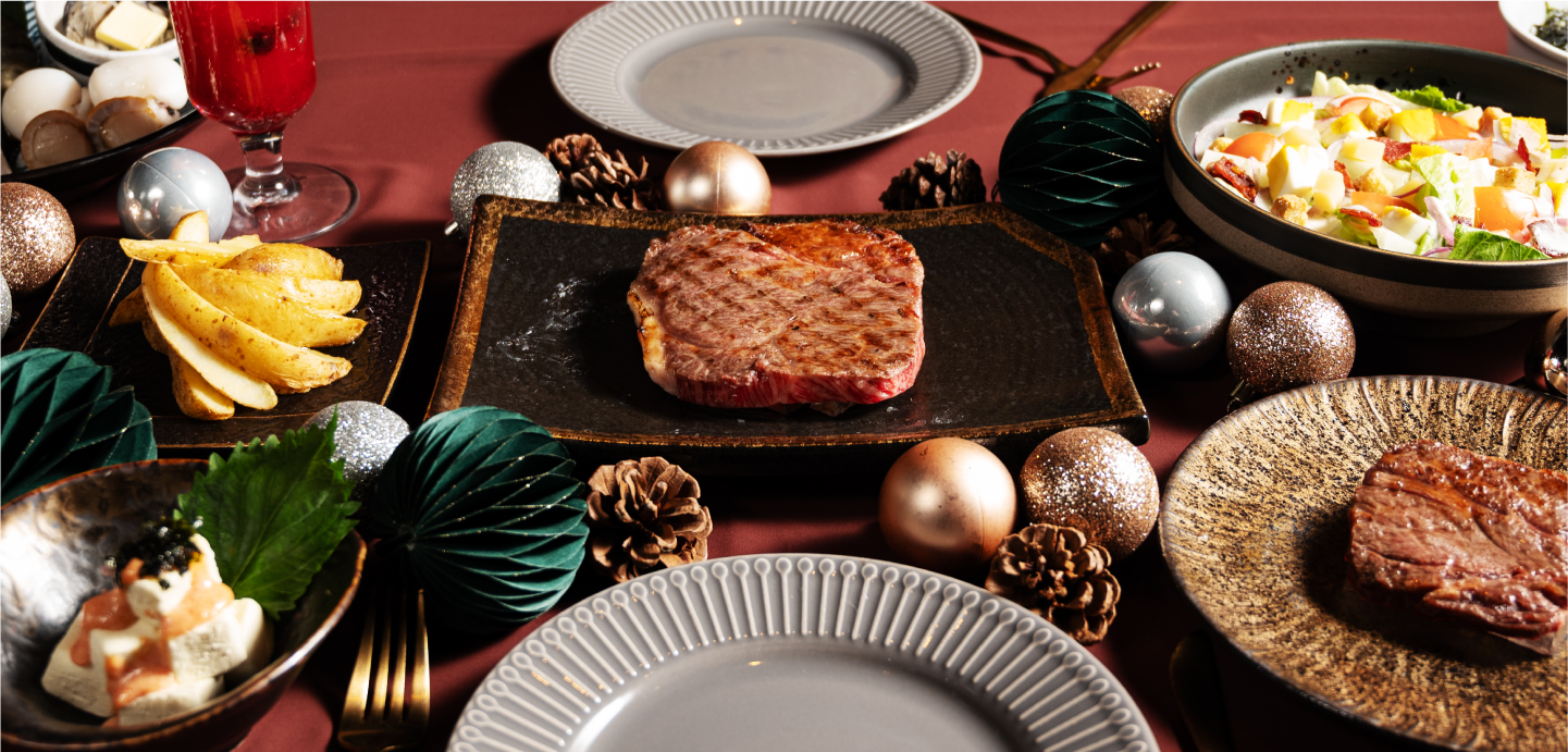 Gyu-Kaku Wagyu & Seafood Set for 2 | Gyu-Kaku Christmas Joyful Yakiniku Buffet : Japanese Wagyu, AUS Wagyu, U.S. Wagyu | Multiple branches in HK, KL, NT