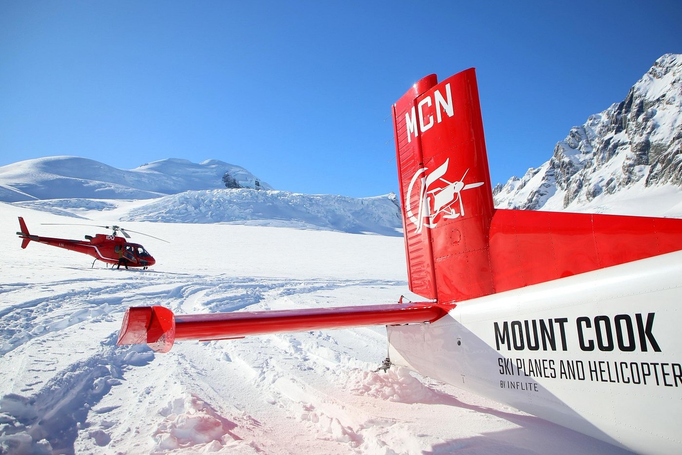 Navigate snowy summits and deep crevasses on an exhilarating ski plane helicopter expedition