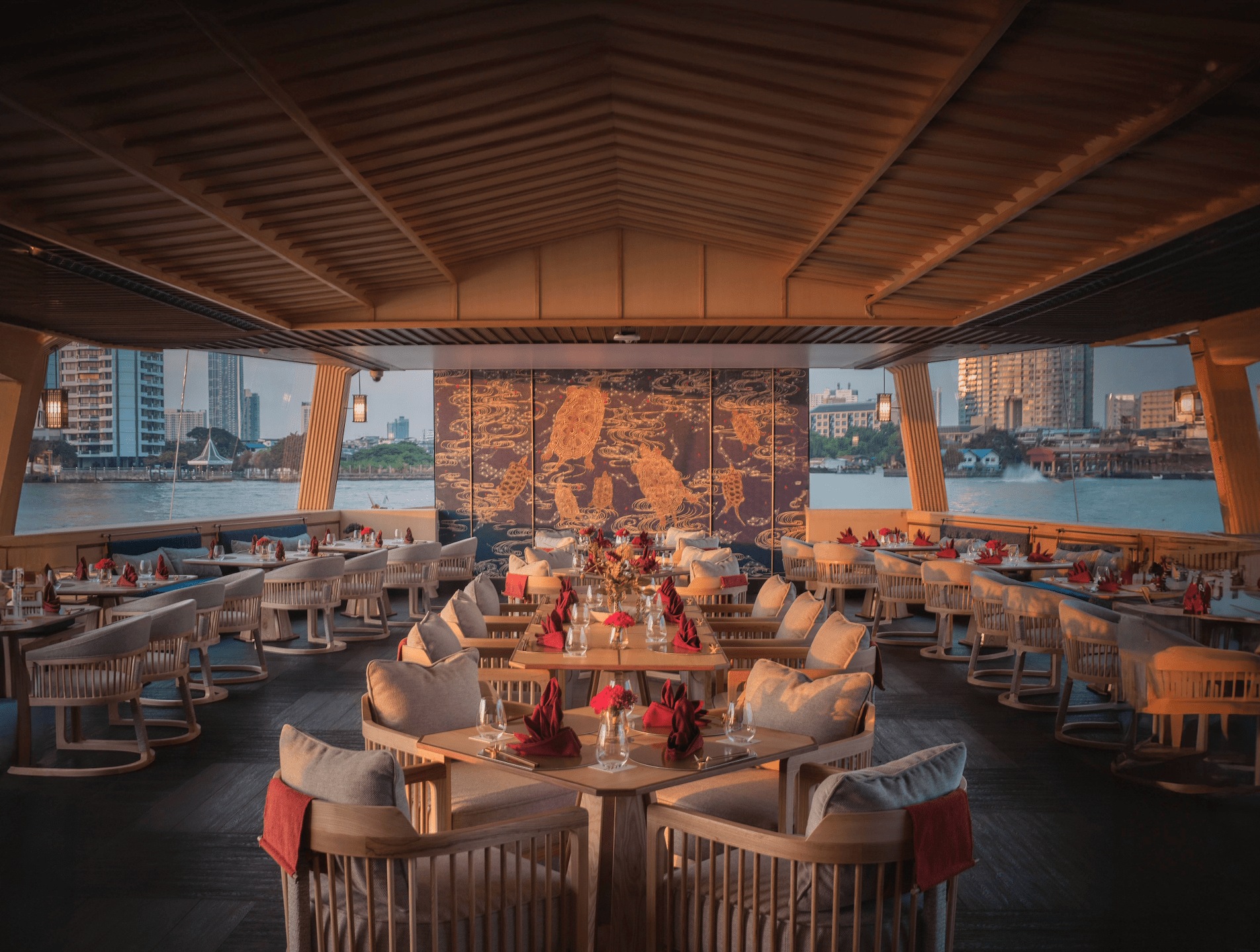 Okura Cruise Luxury River Cruise Dining in Bangkok