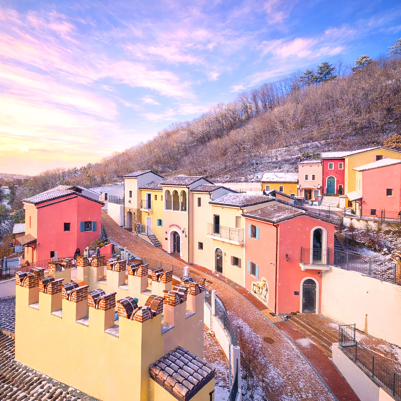 🏰 小法國村是一座迷人的文化村莊，靈感來自歐洲小鎮。