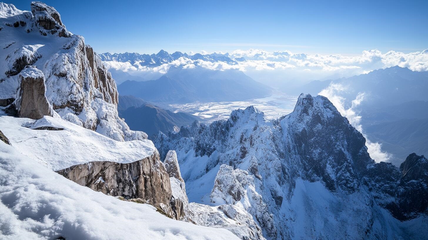 Yulong Snow Mountain is located in Yulong Naxi Autonomous County, Lijiang, Yunnan Province. It is a snow mountain group in the Hengduan Mountains.
