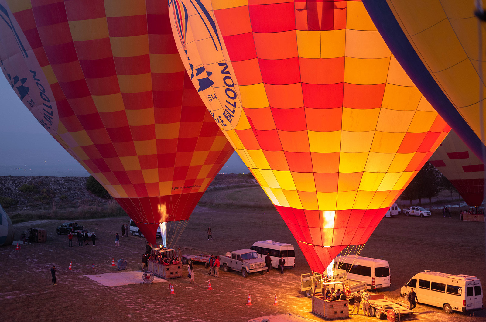 Hot Air Balloon Flight Over Pamukkale Travertines