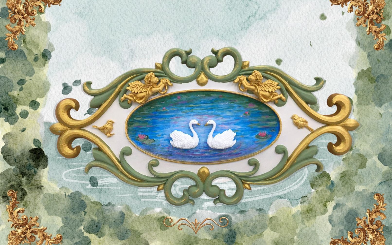 Rococo Swan Frame Workshop in Singapore