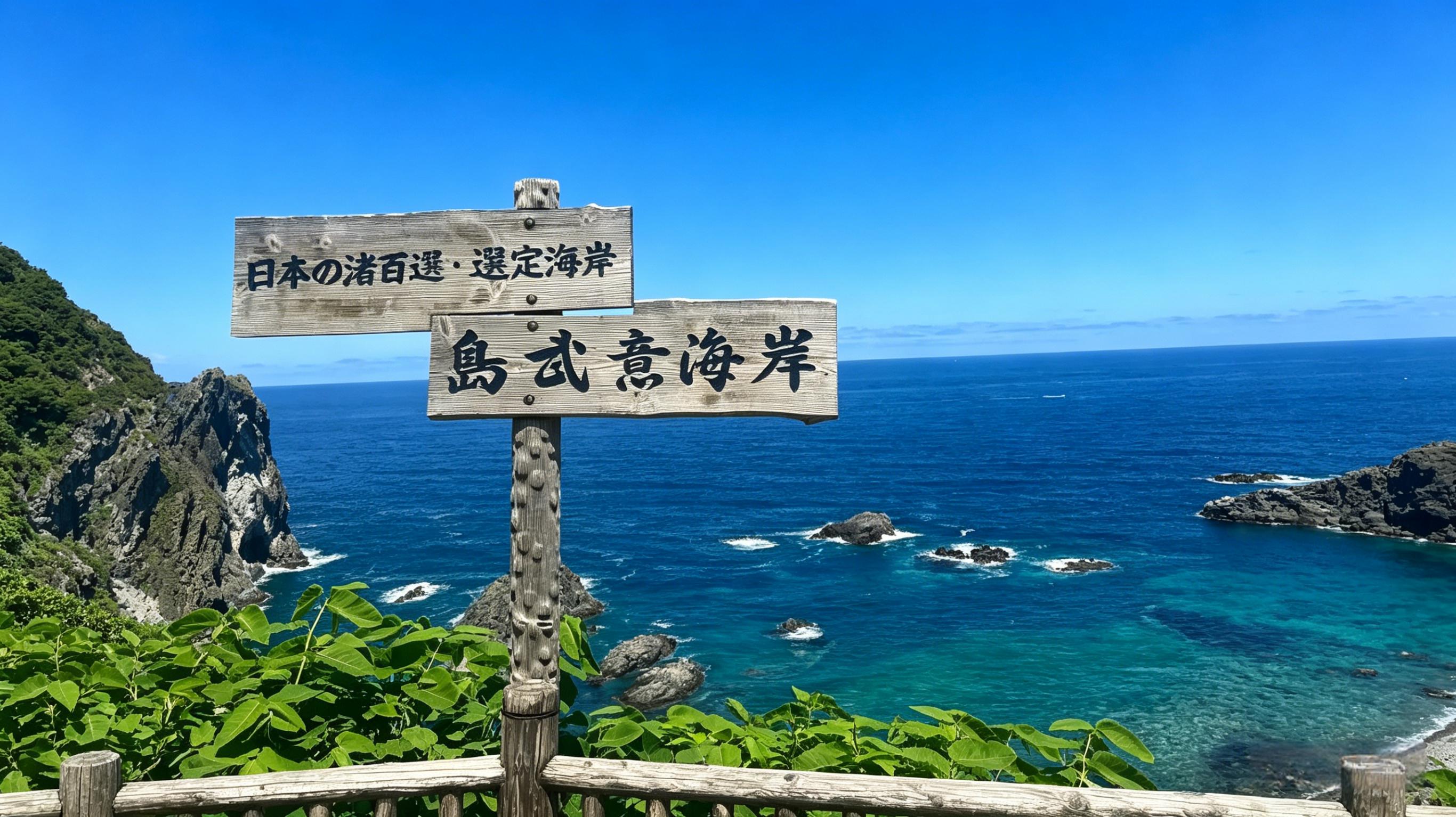 神威岬是北海道“積丹藍”的最佳觀景臺，鋸齒狀的綠色巖體如巨龍般從陸地直插入湛藍的海中。