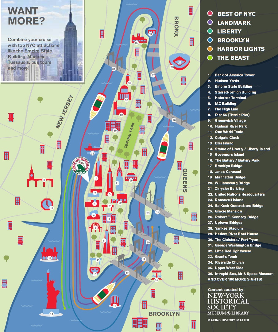 Circle Line Cruise Routes 