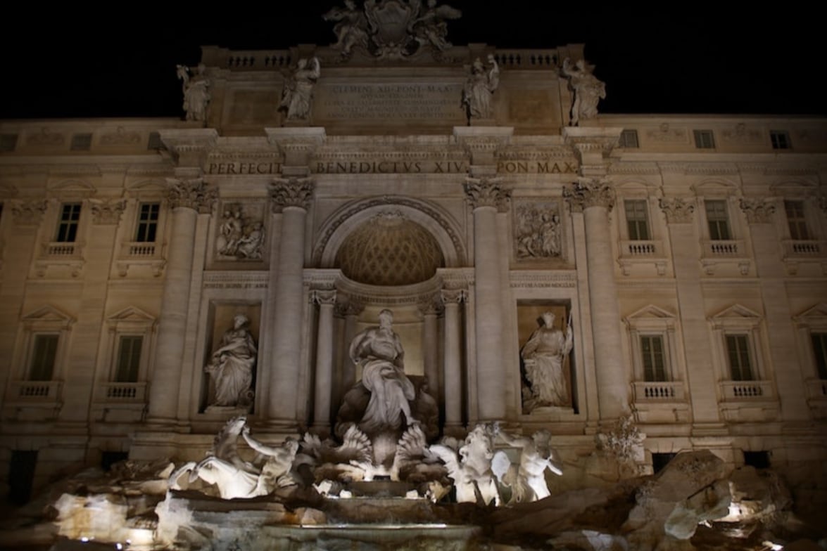 Rome City, Pantheon, and Trevi Fountain Night Tour 