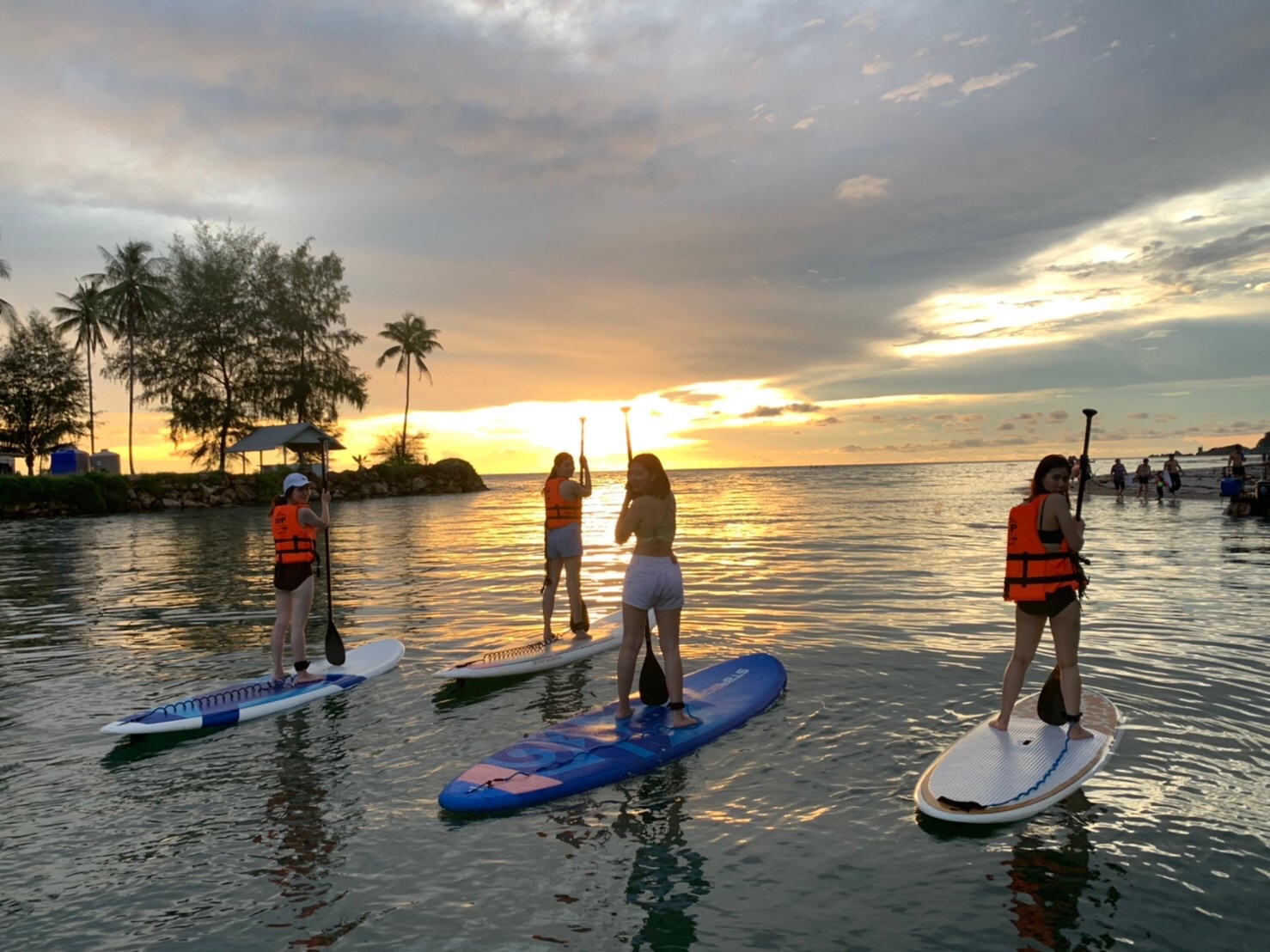 象島紅樹林SUP立式划槳體驗（愛亞拉海鮮餐廳提供）
