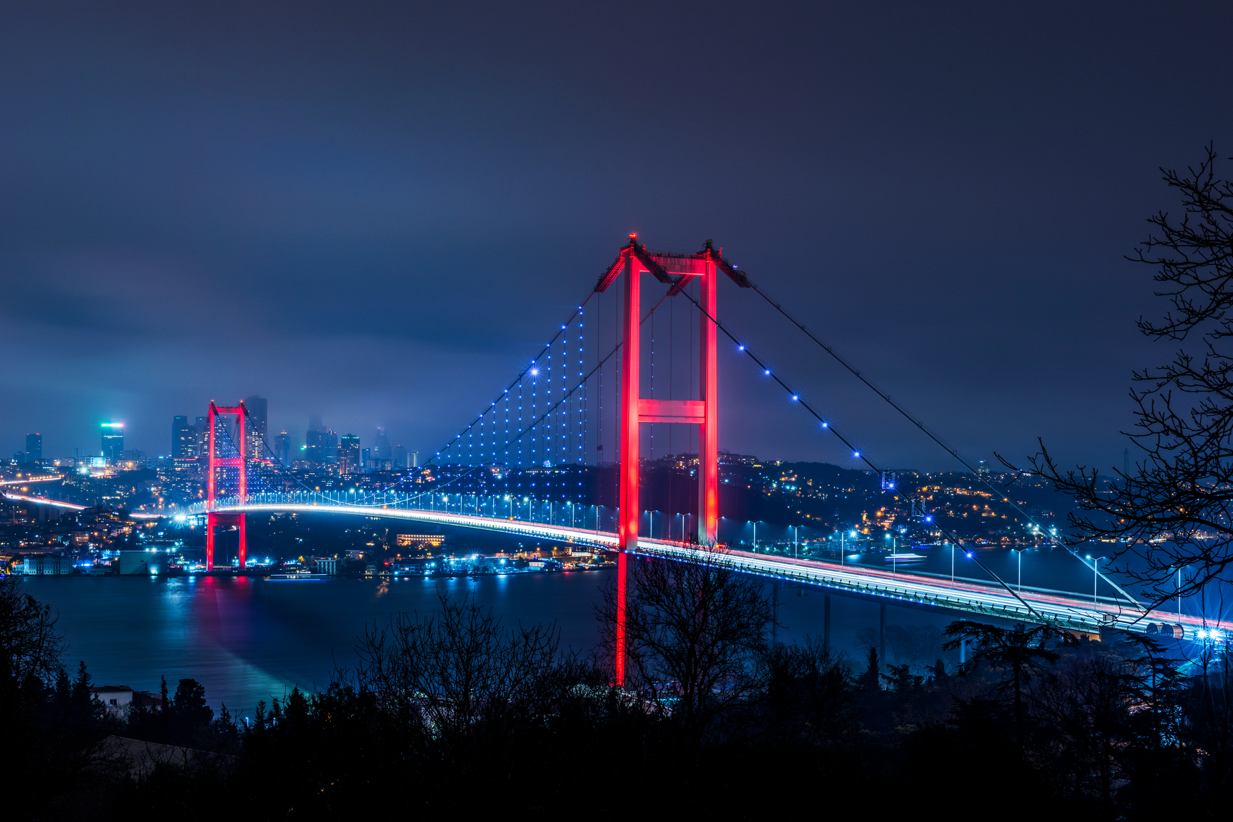 Bosphorus Bridge night
