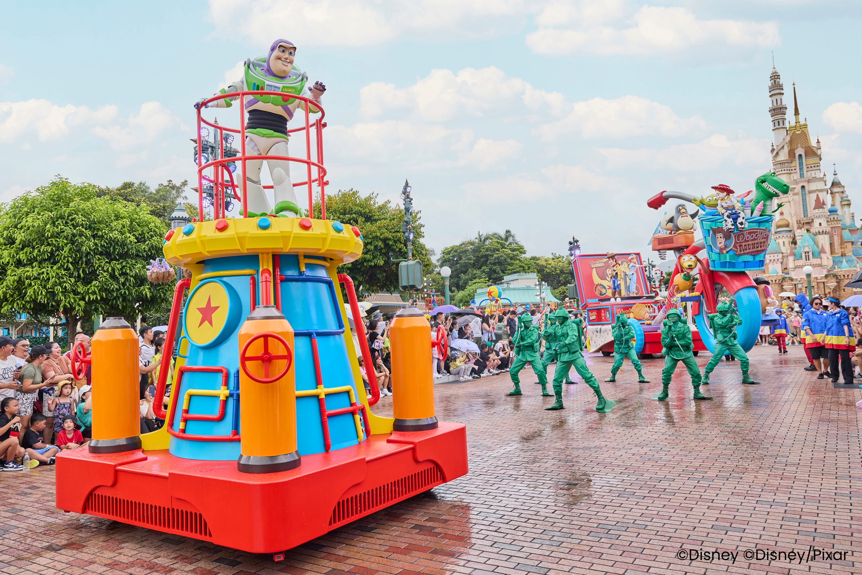"Pixar Water Play Street Party" Parade