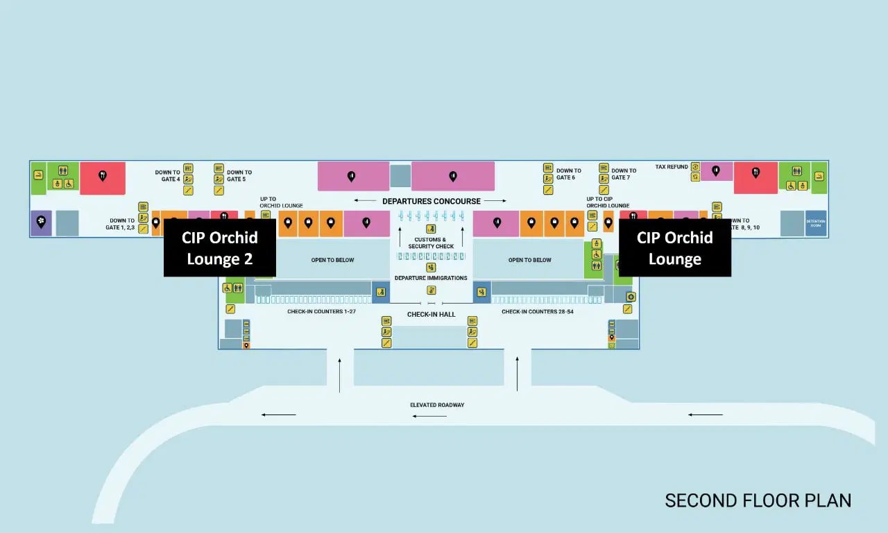 Orchid Lounge Map