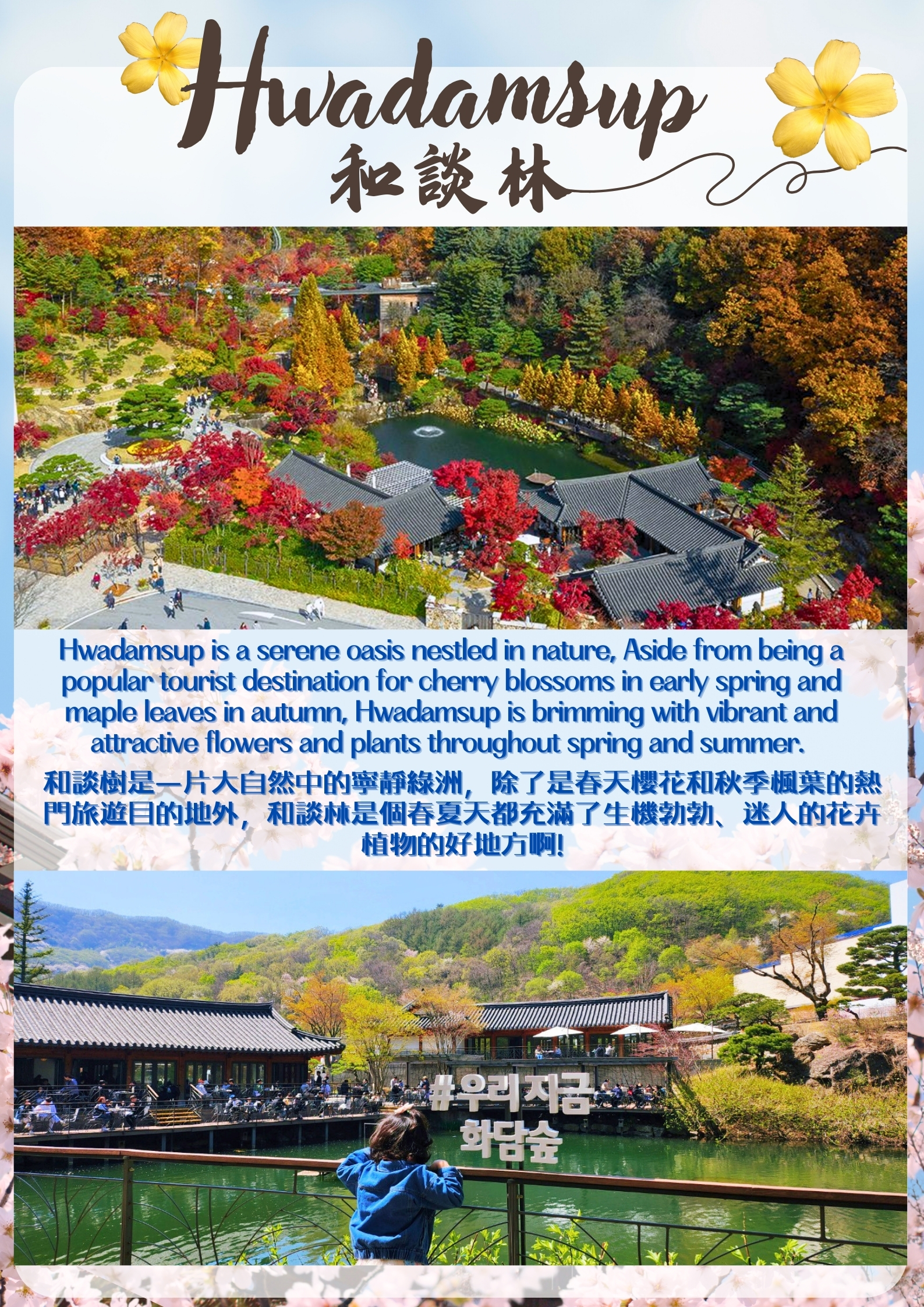 Hwadamsup & Luge & Korean Folk Village One Day Tour from Seoul