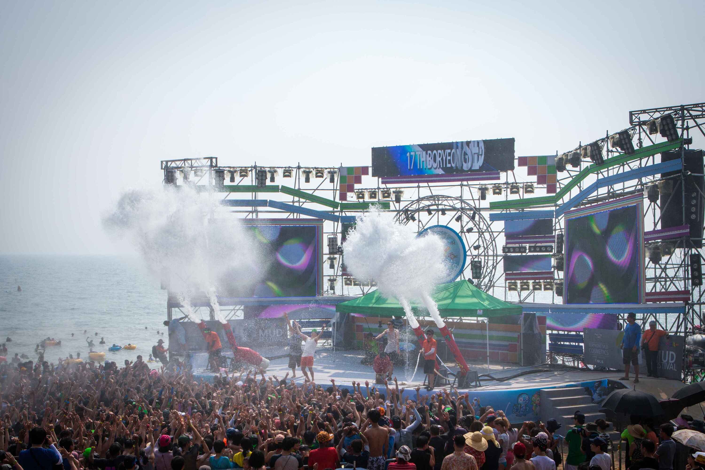 Feel the energy! Join the epic party at the Boryeong Mud Festival Main Stage.