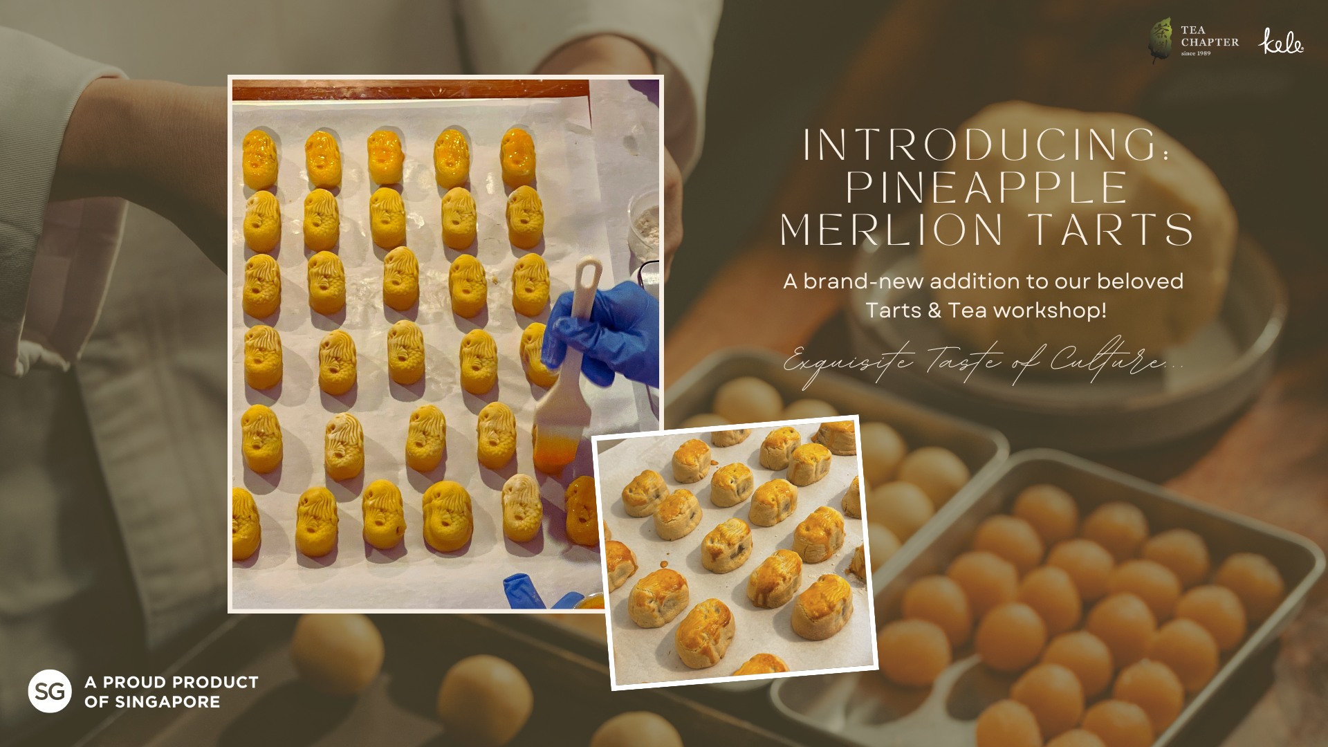Merlion Pineapple Tarts & Tea Workshop, by Kele