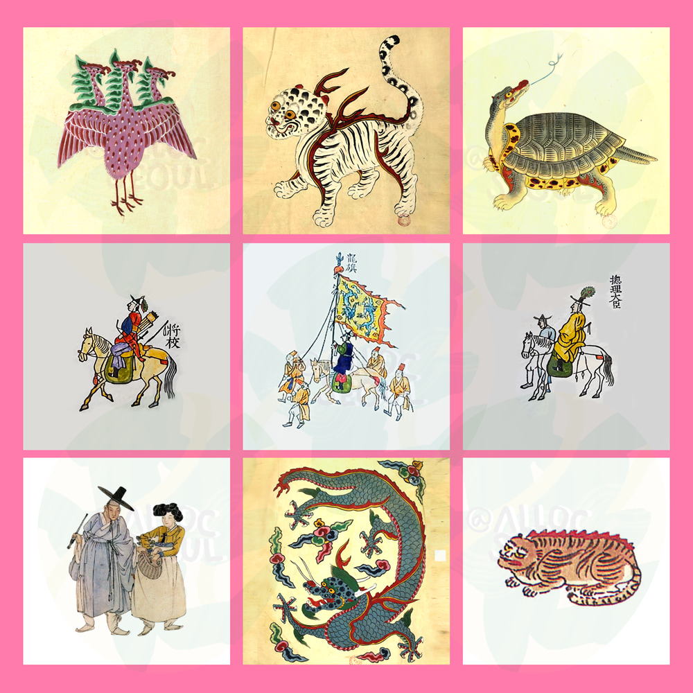 首爾壓克力顏料朝鮮王朝繪畫課 (Joseon Dynasty Painting Session with Acrylics in Seoul)