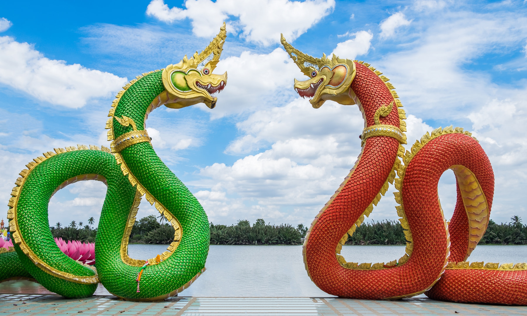 "Savoy" 3 Great Thai Lunch + Wishes Come True 3x Faster!? Popular Power Spot Pink Ganesha by Panda Bus (AC1P)