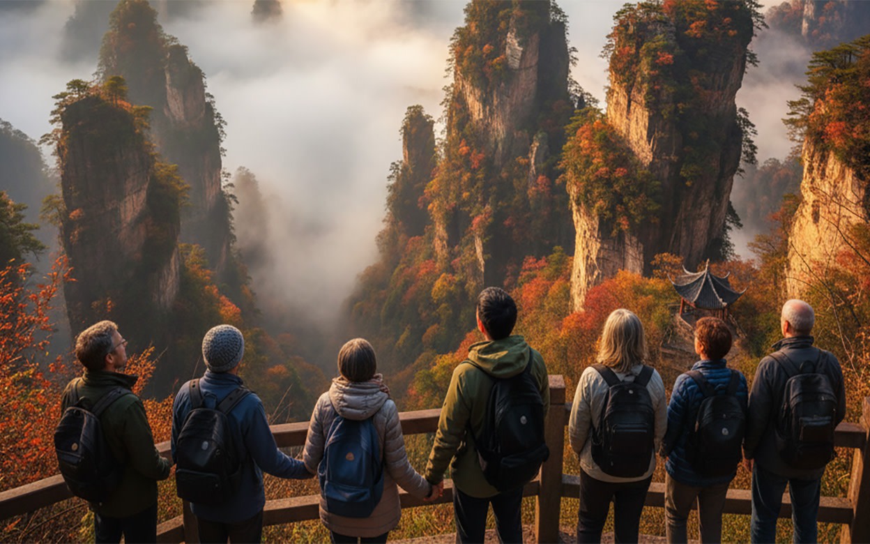 Two-day English guided tour with transportation to Zhangjiajie National Forest Park (Avatar Mountains) + Tianmen Mountain Glass Bridge