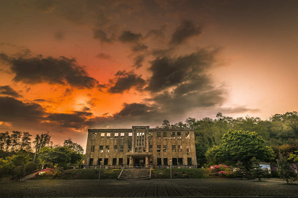 The origins of the building are unclear, as records indicate that it was built in early 1946, prior to the establishment of the Workers' Party of North Korea (predecessor to the current Workers' Party