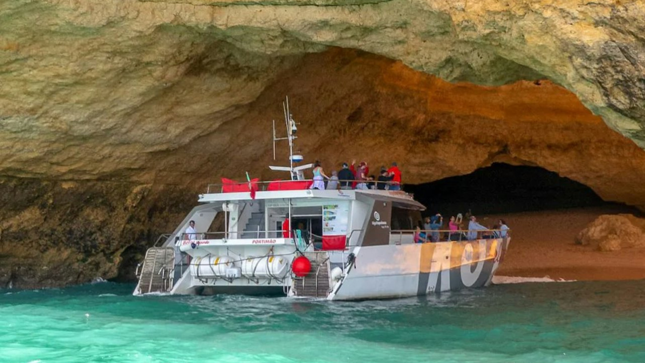 Albufeira Benagil Cave Half-Day Coastal Catamaran Tour