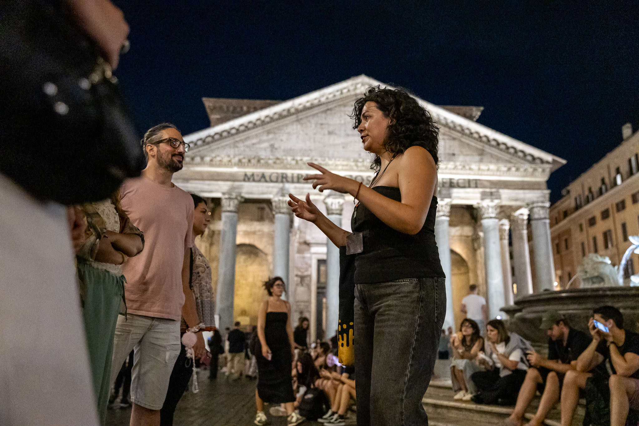 Rome City, Pantheon, and Trevi Fountain Night Tour 