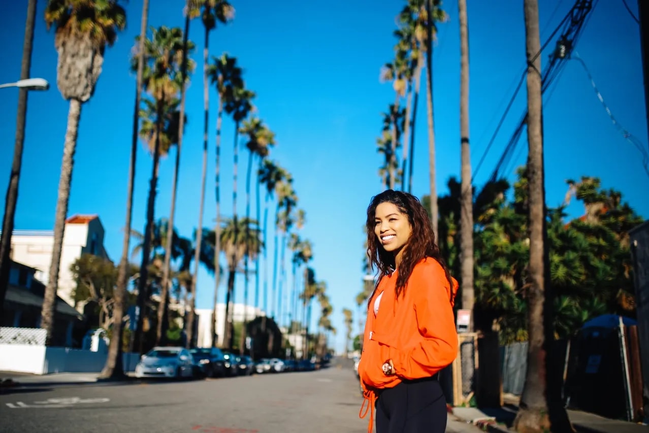 Private Photoshoot at The Palm Tree-Lined Street Los Angeles