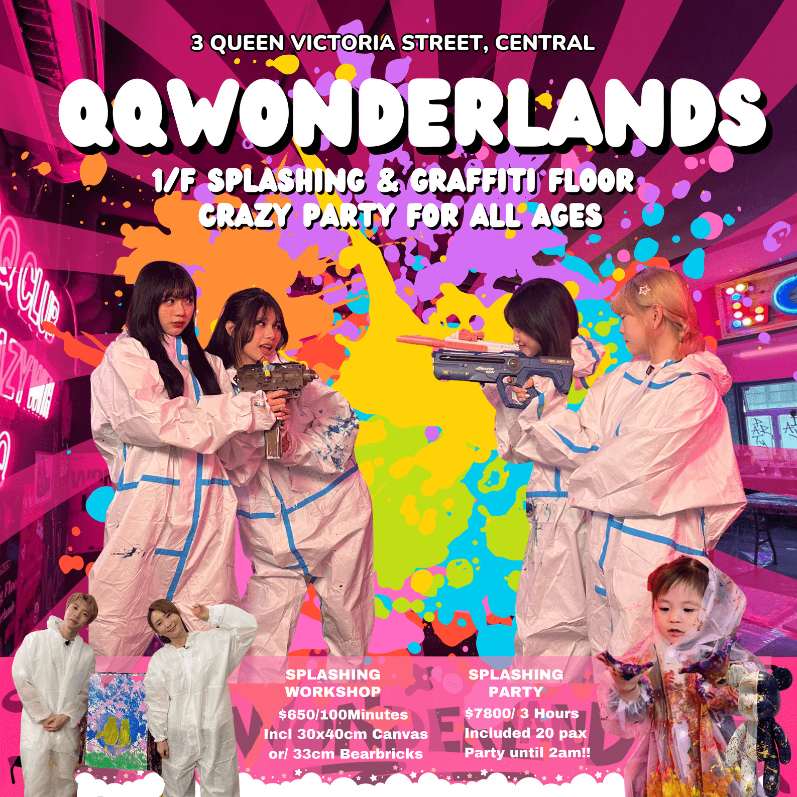 QQWonderlands Central | Splashing &amp; Messy Painting Workshop 