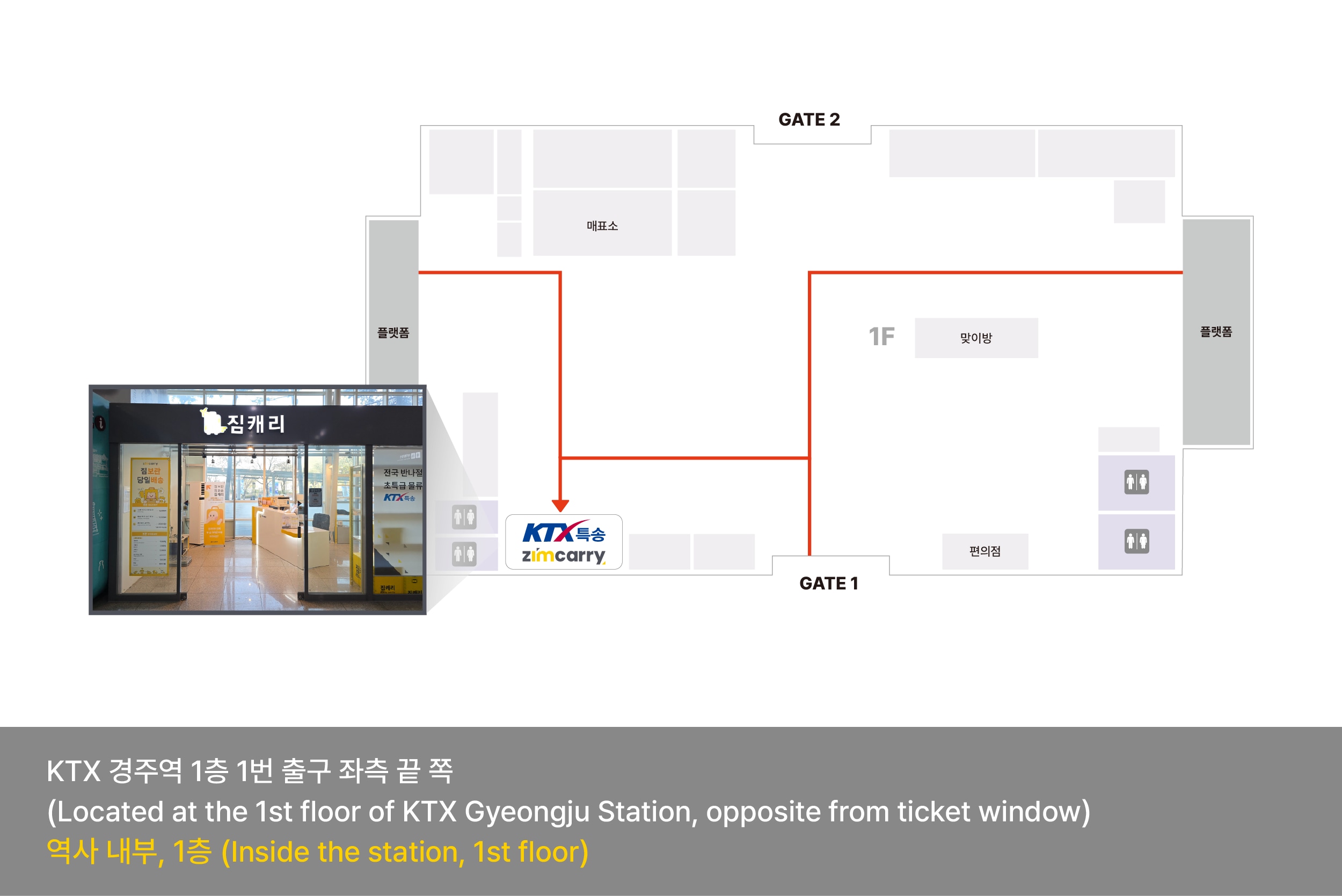 Zim carry Gyeongju Station