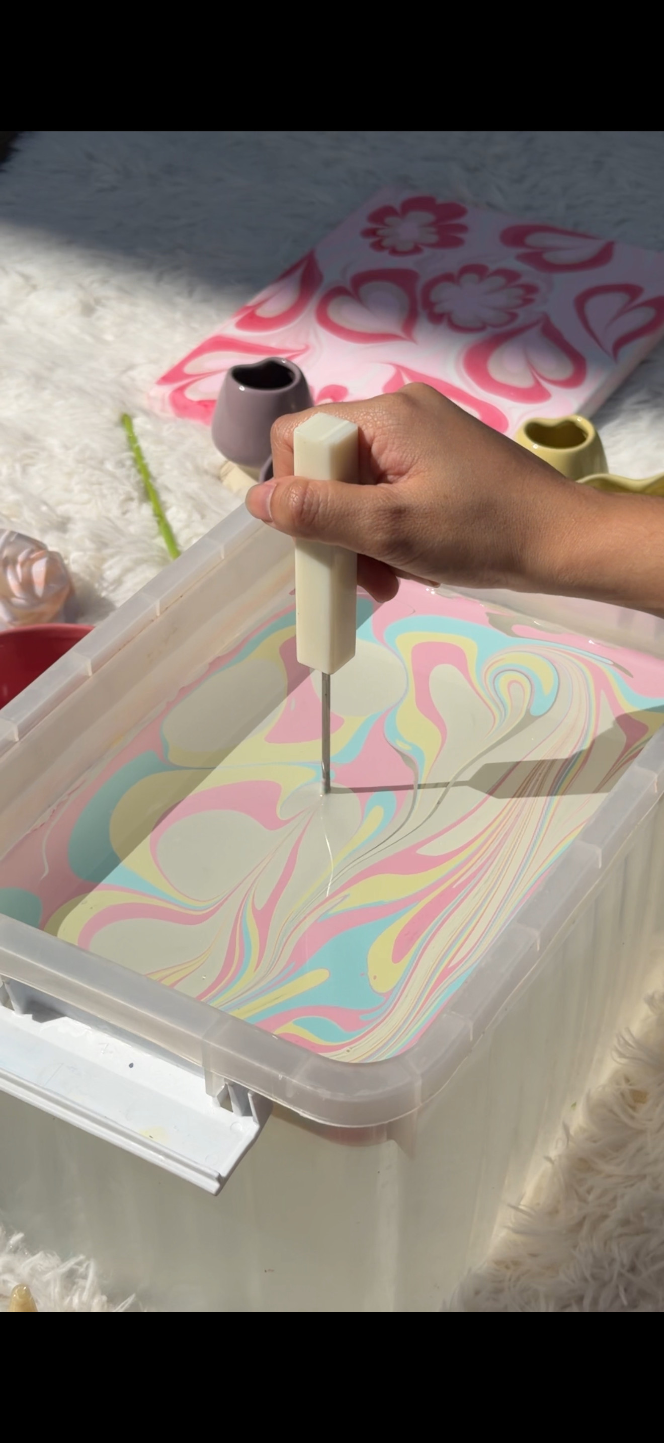 Marbling Art Workshop in Bangkok