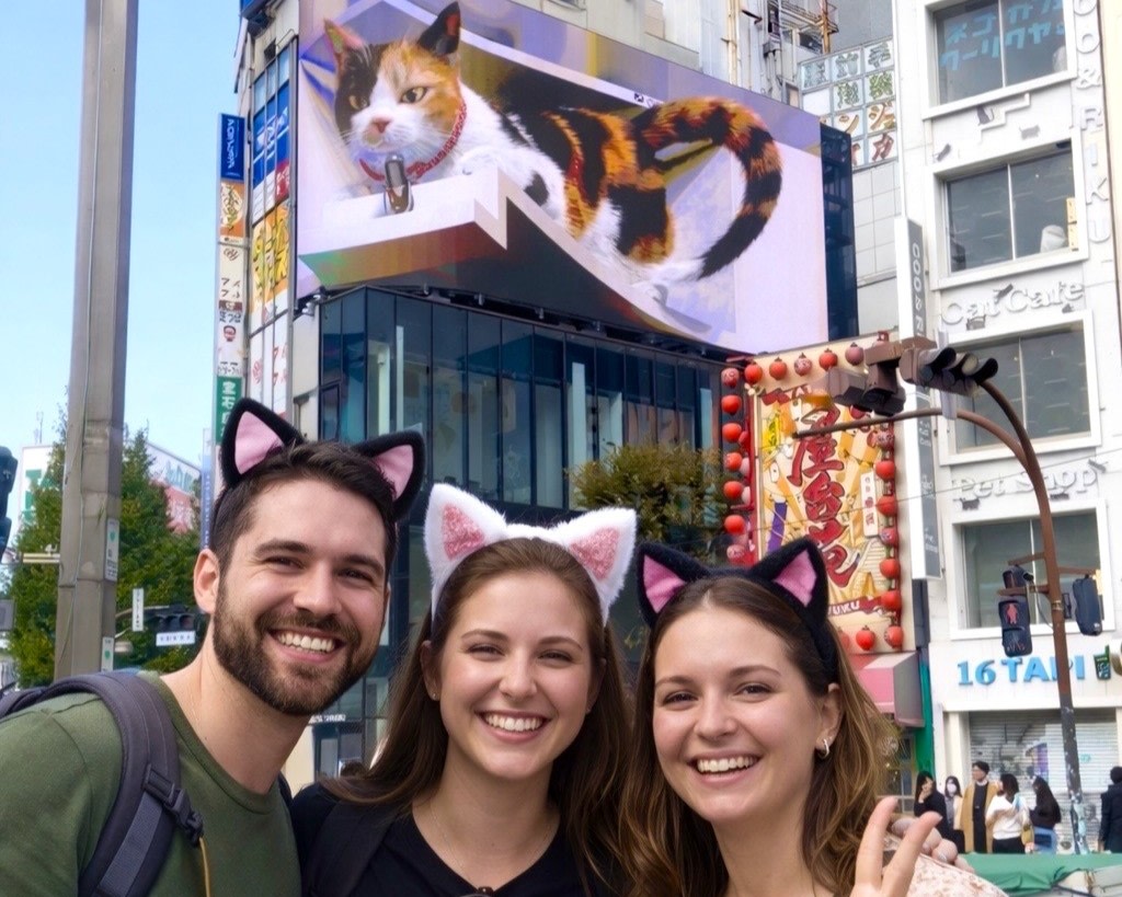 新宿3D巨貓，這座巨型貓科動物看板彷彿要躍入城市，成為東京最受歡迎的打卡景點之一。