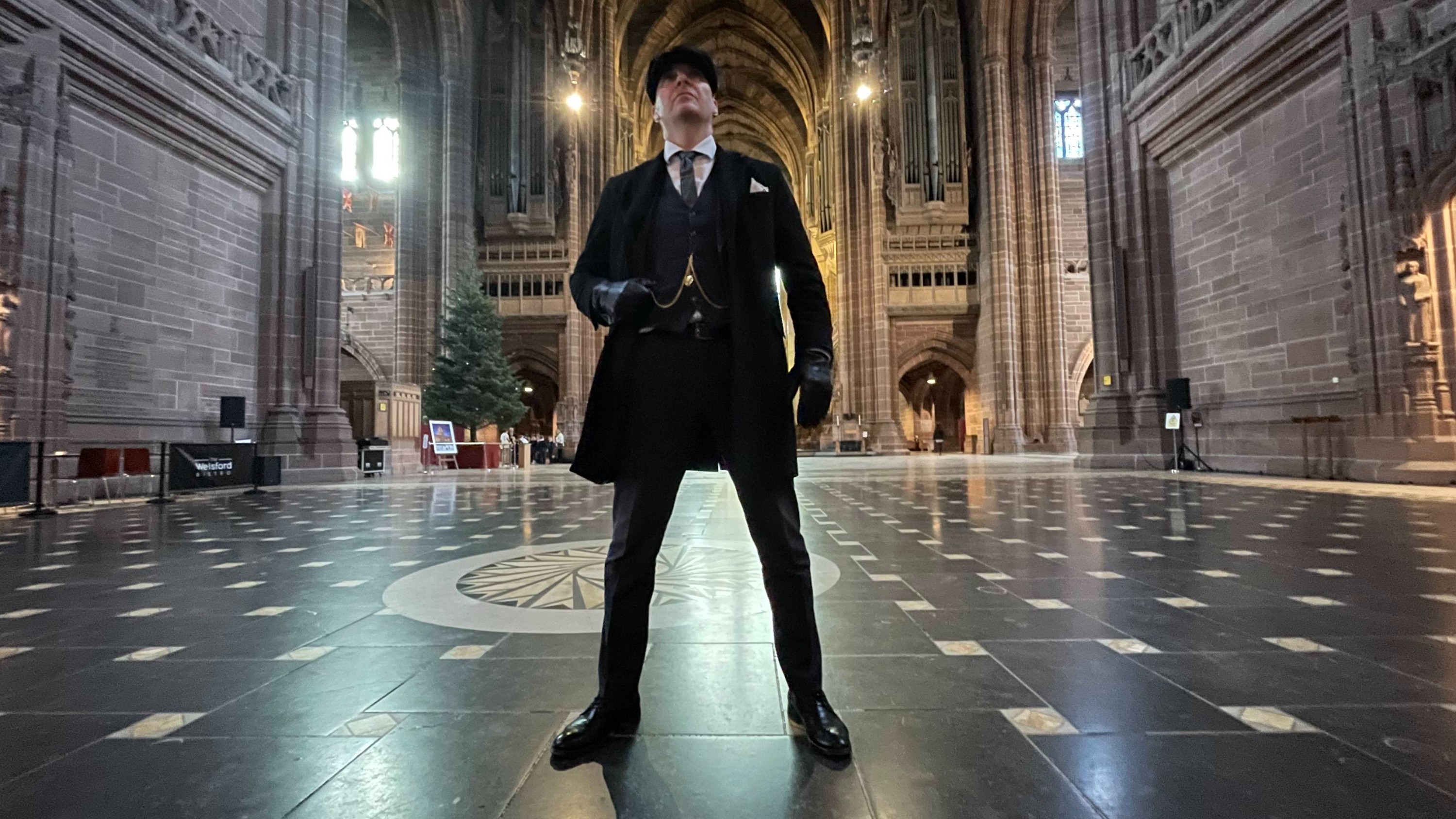 Liverpool Cathedral transforms into a Peaky stage — power, poise, and Shelby presence