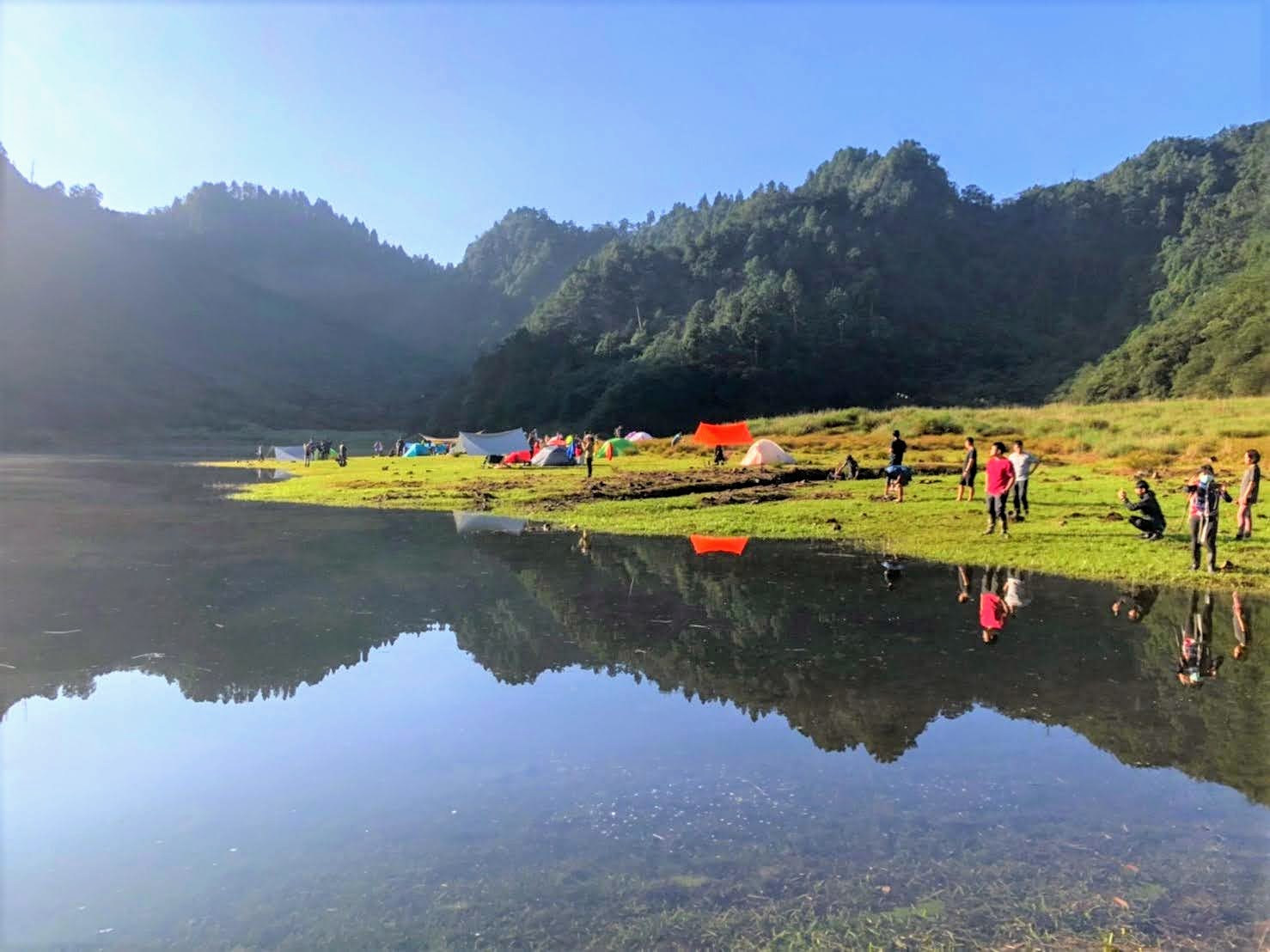 1泊2日 松蘿湖 ハイキング・キャンプ体験（宜蘭）