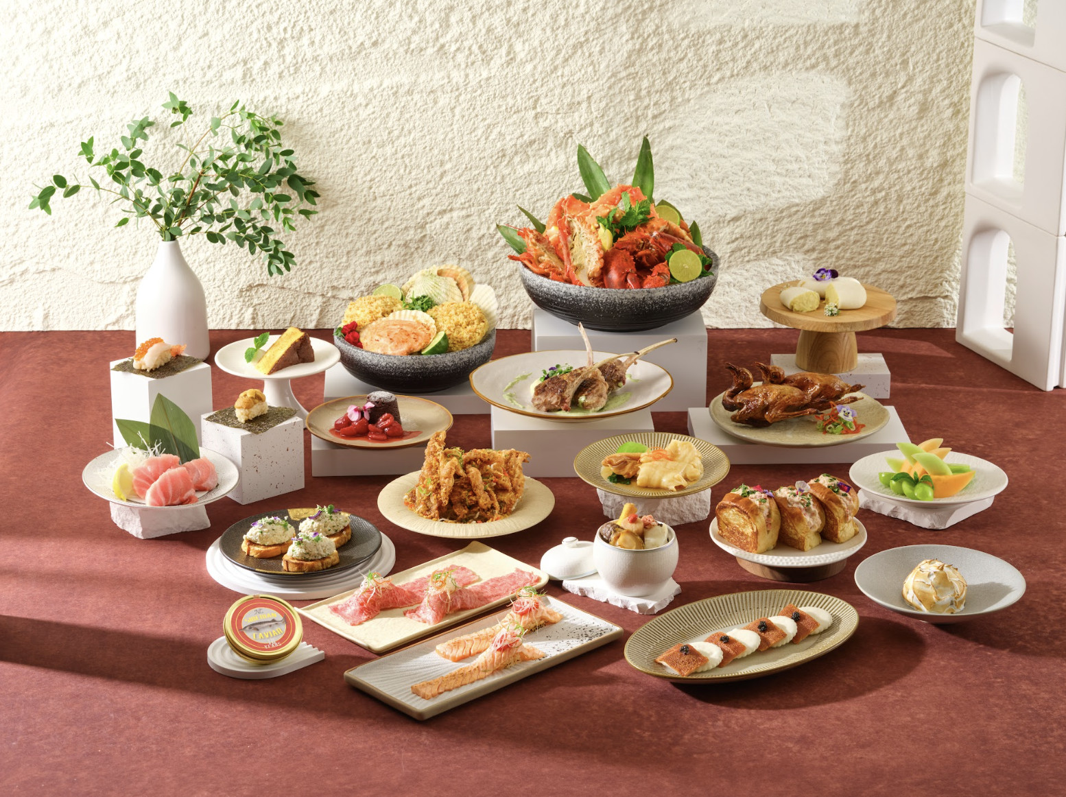 โรงแรมแชงกรี-ลา เกาลูน | คาเฟ่ คูล | บุฟเฟต์อาหารกลางวัน บุฟเฟต์อาหารค่ำ | จิมซาจุ่ย