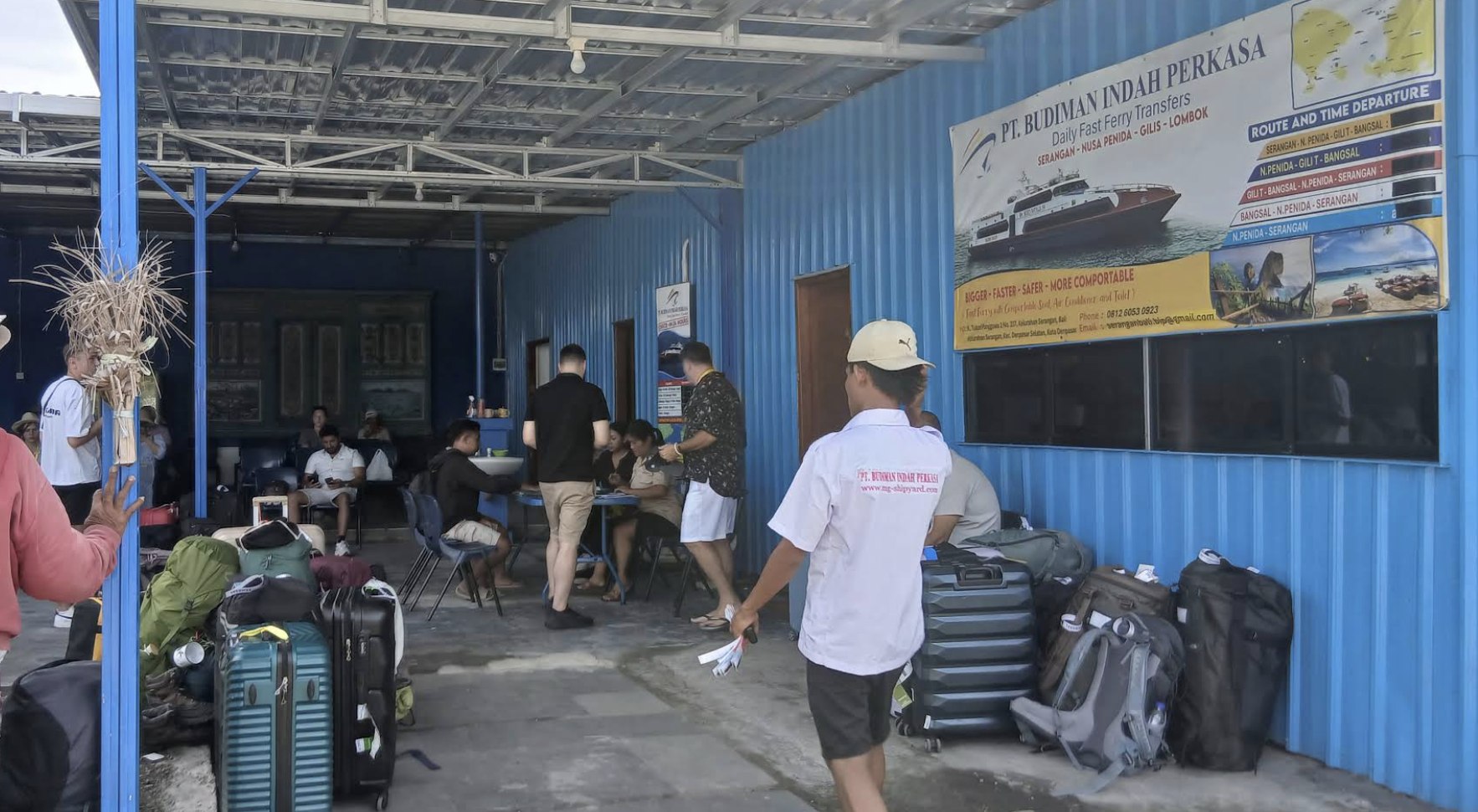 Ticket exchange location at bali serangan Harbour