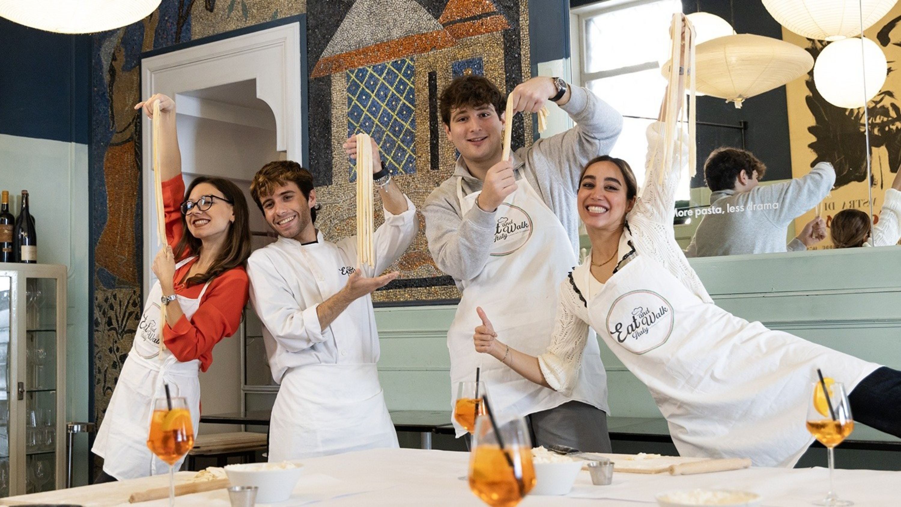Pasta & spritz making class in Rome