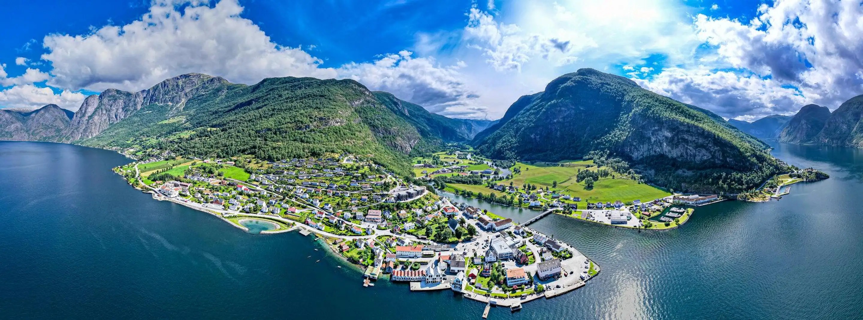 Aurland is rich in traditions and surrounded by nature, known for its shoemaking heritage, charming wooden houses, and proximity to some of Norway's most iconic fjord experiences.