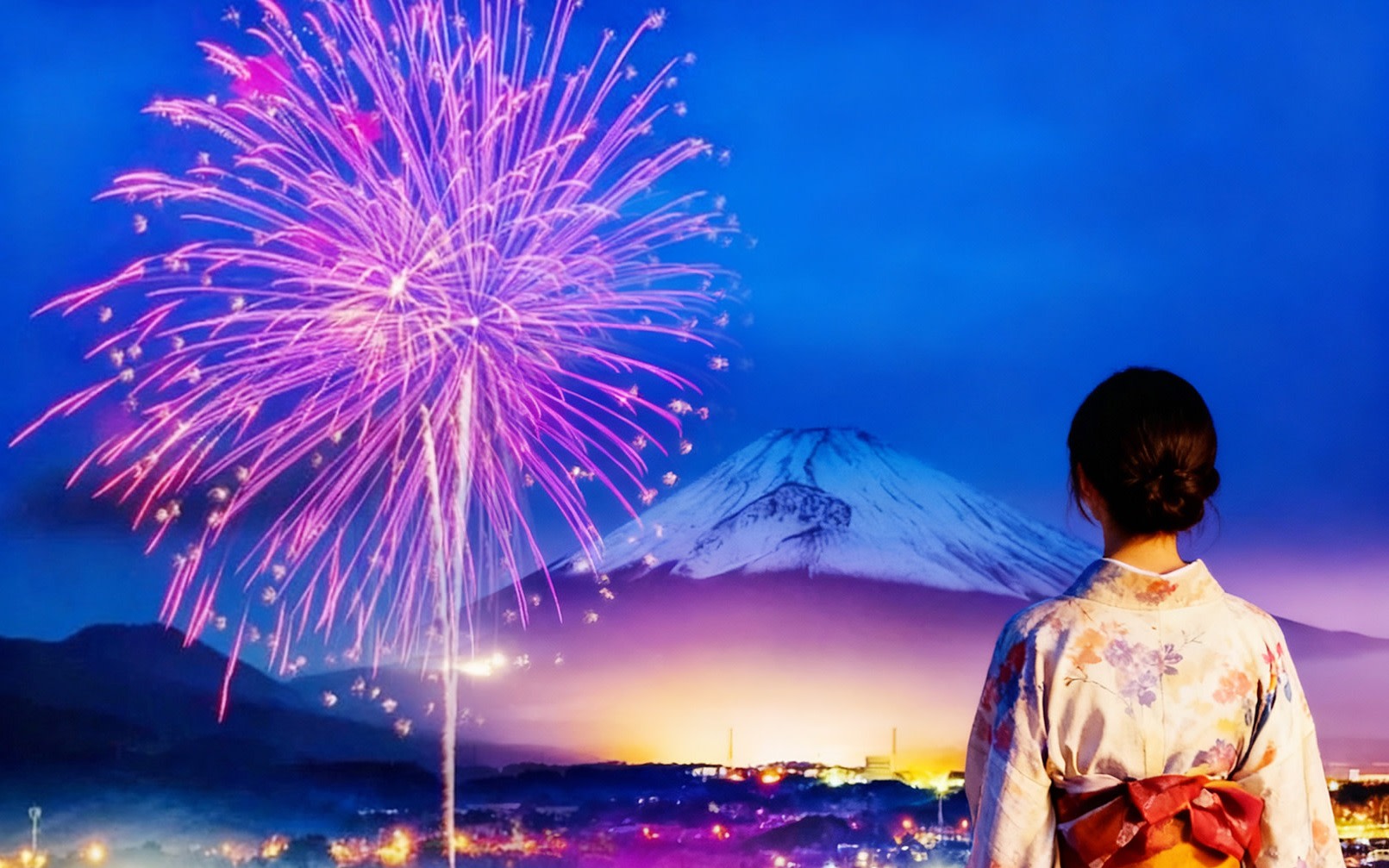 Mount Fuji Kawaguchiko Winter Fireworks Day Trip | Lake Saiko Iyashi no Sato Nenba / Lake Saiko Juhyo Festival & Kawaguchiko Winter Fireworks & Lawson convenience store & FUJIYAMA Onsen Day Trip