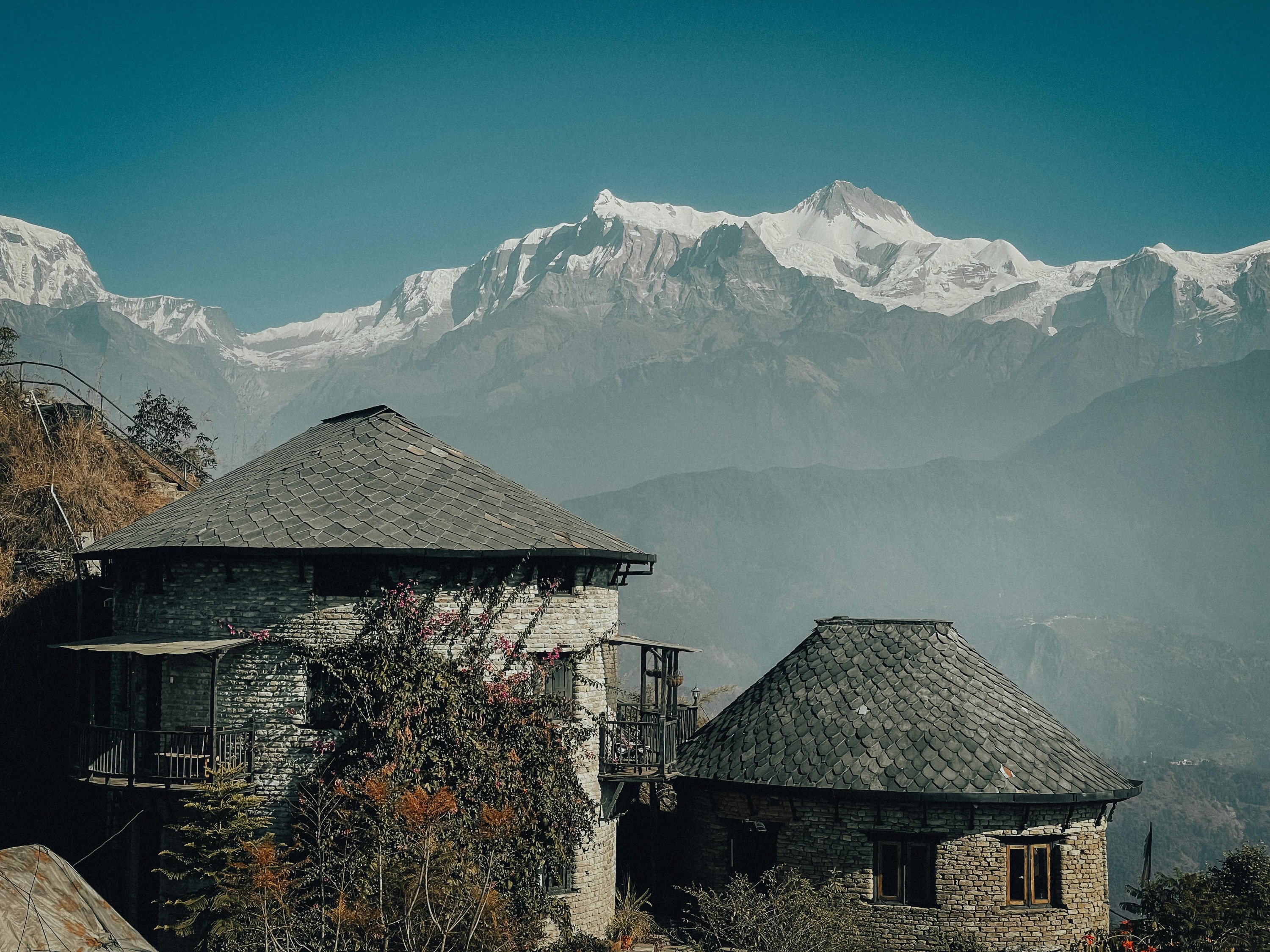 博卡拉：參加薩朗科特日出喜馬拉雅山之旅的團體